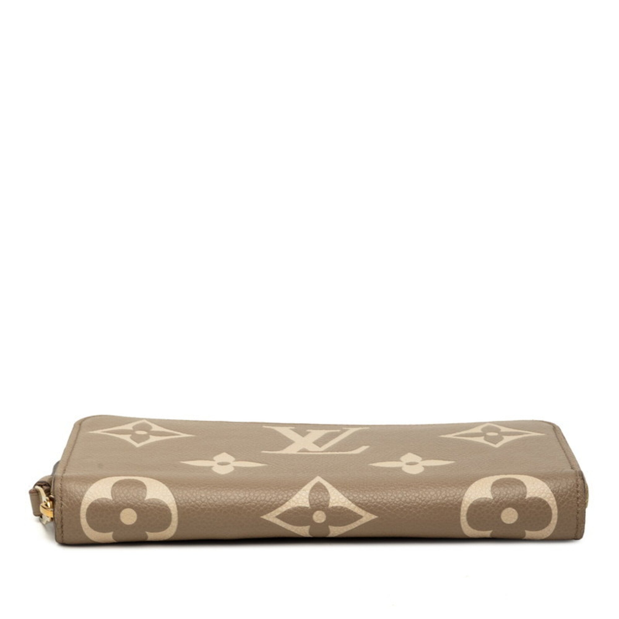 Louis Vuitton Monogram Empreinte Beige Tourterelle Leather Long Wallet (Bi-Fold) (Pre-Owned)