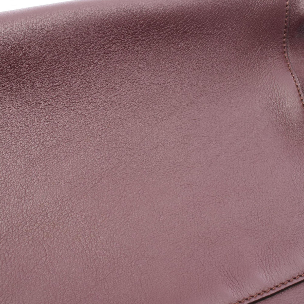 Fendi Bordeaux Leather Handbag (Pre-Owned)