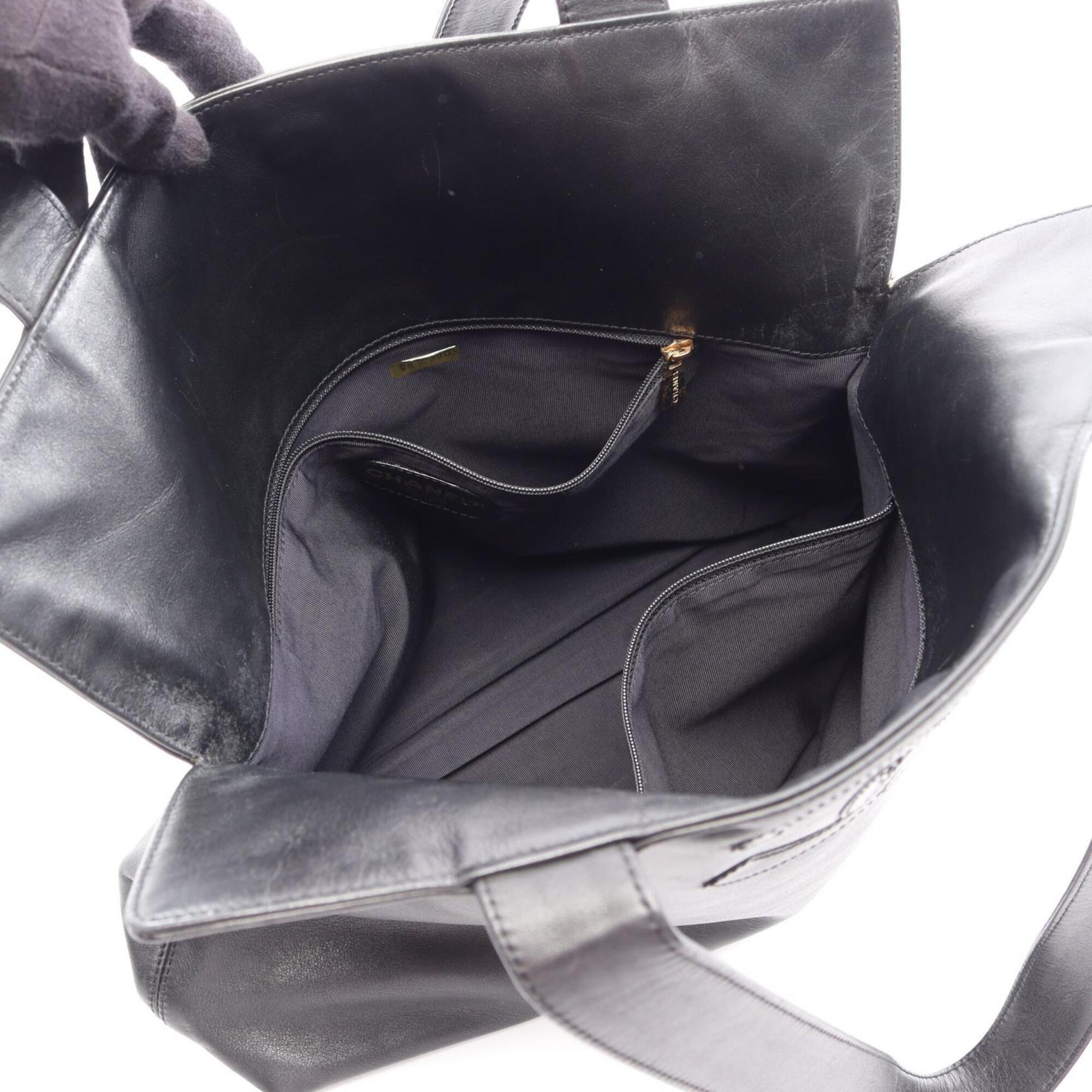 Chanel Black Handbag Tote Bag (Pre-Owned)
