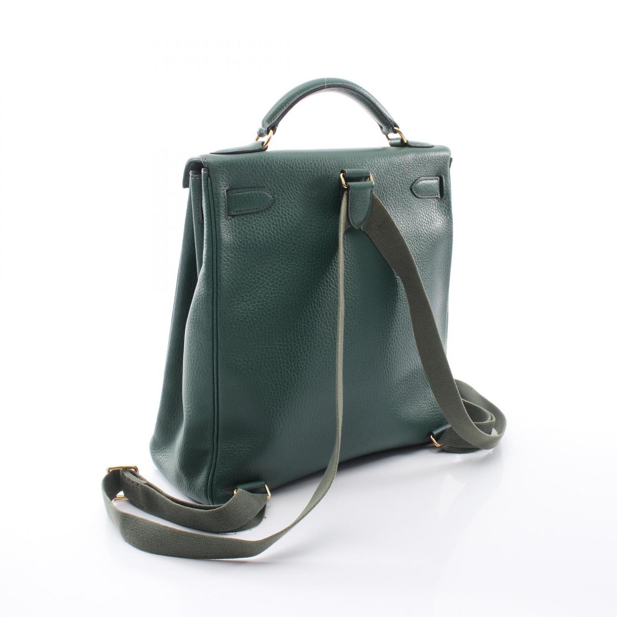 Hermes Green Ardennes Leather Backpack Handbag (Pre-Owned)