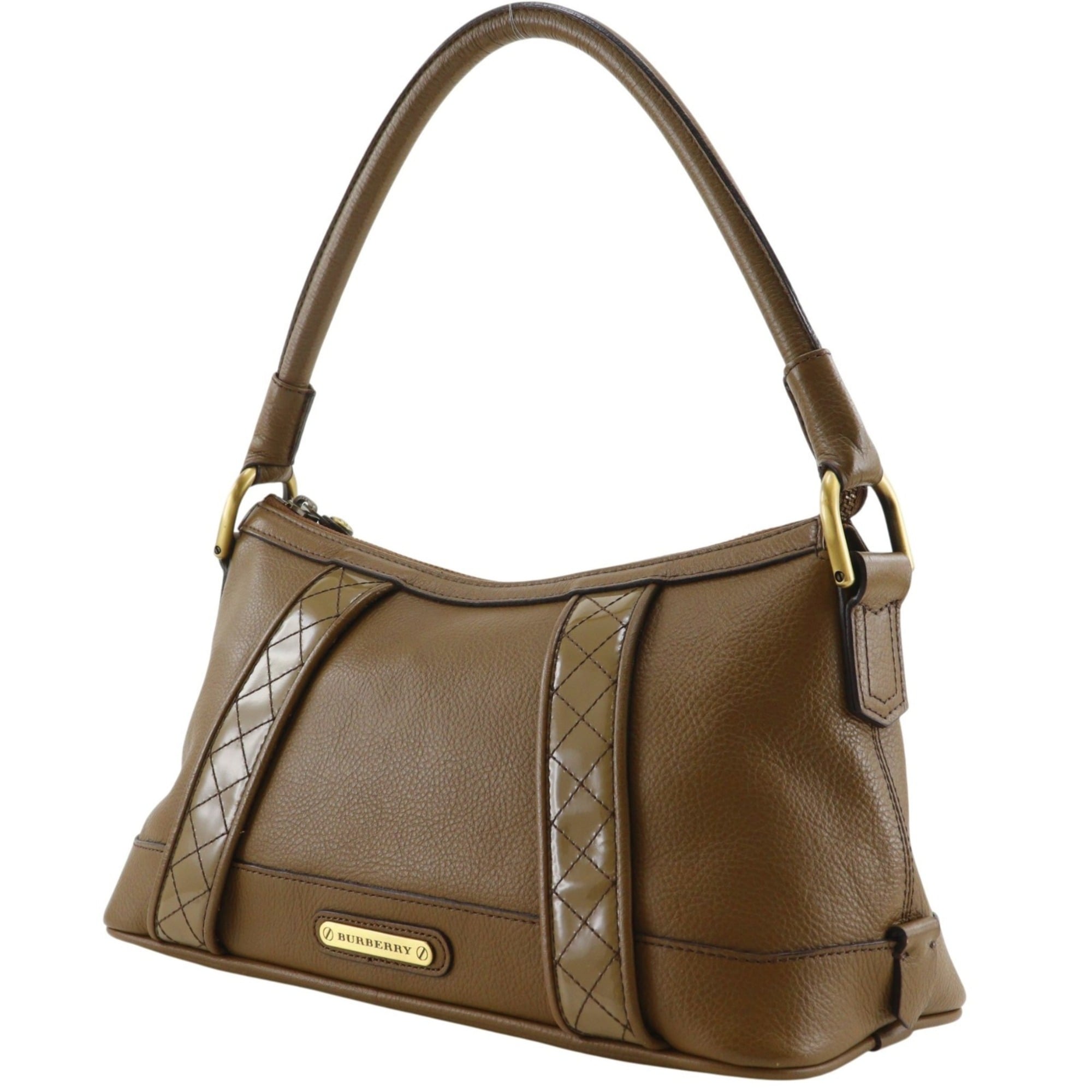 Burberry Brown Leather Shoulder Bag (Pre-Owned)