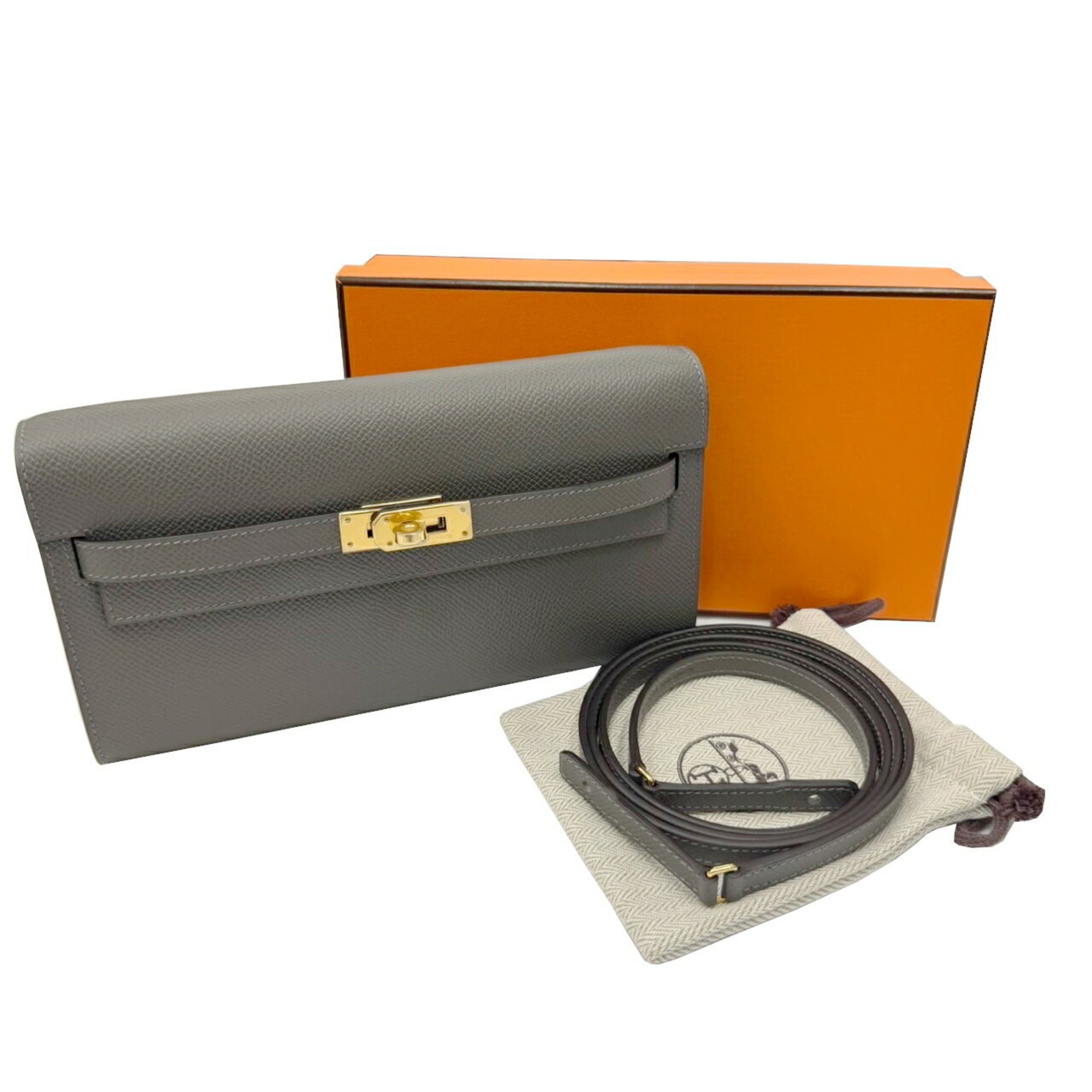 Hermes Epsom Leather Chain/Shoulder Wallet (Pre-Owned)