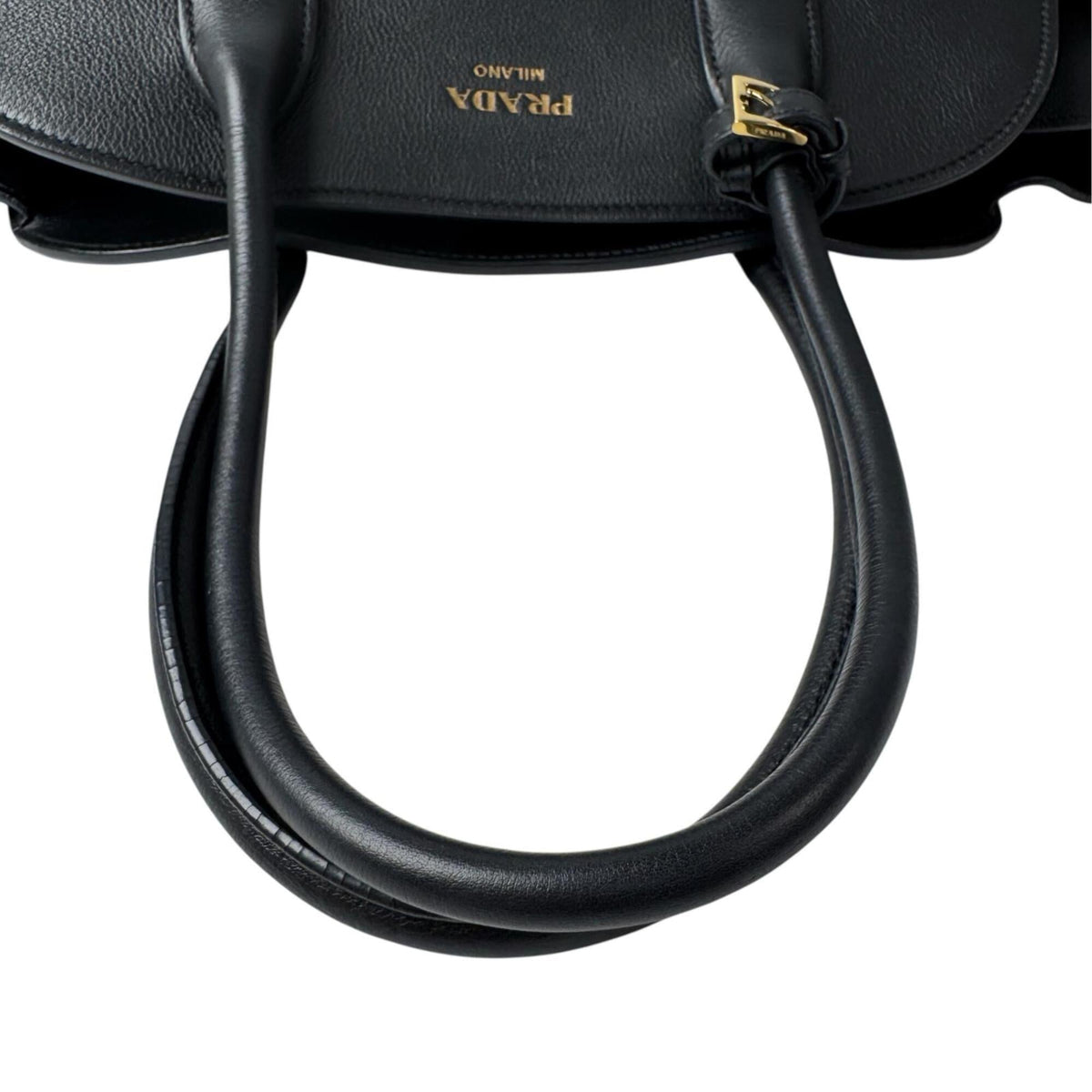 Prada Black Leather Tote Bag (Pre-Owned)