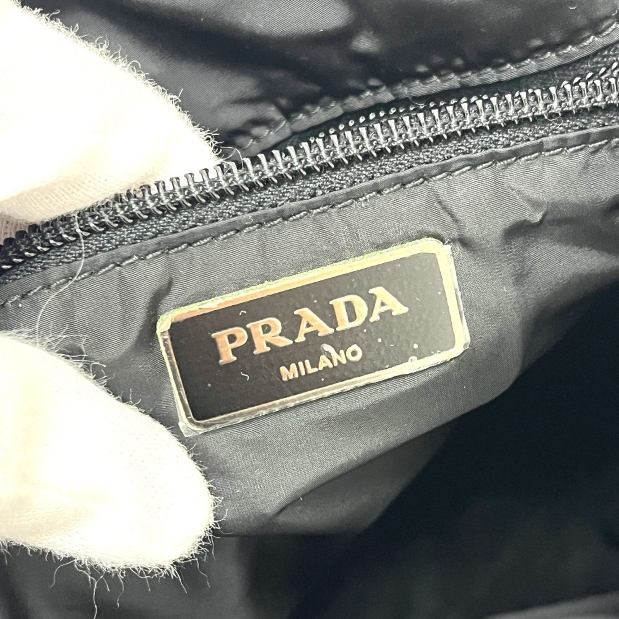 Prada Black Nylon Tote Bag (Pre-Owned)