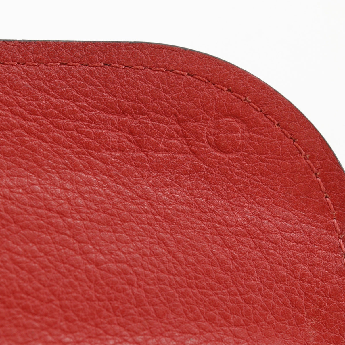 Louis Vuitton Red Color Monogram Mahina Leather Long Wallet (Bi-Fold) (Pre-Owned)