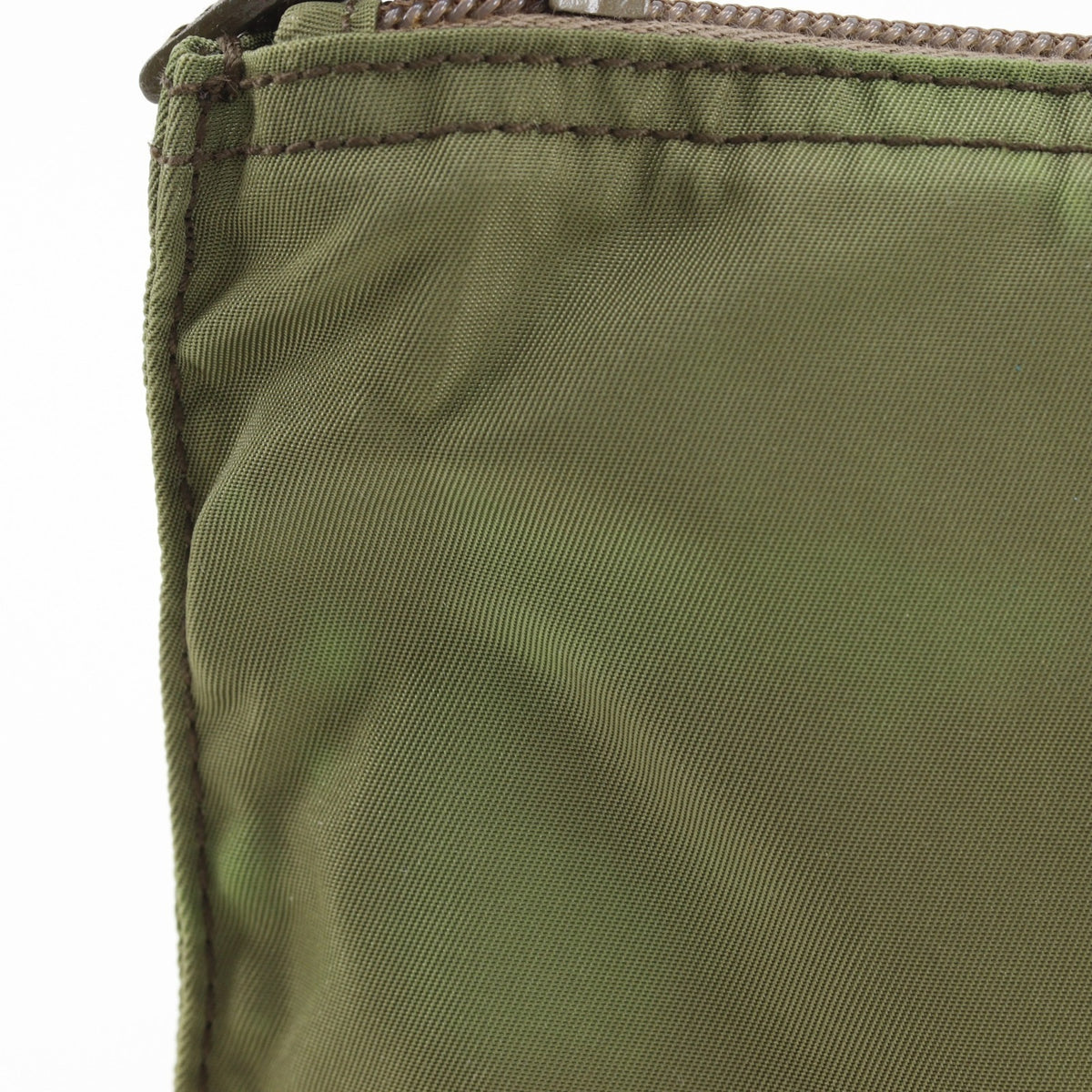Prada Khaki Nylon Pouch (Pre-Owned)