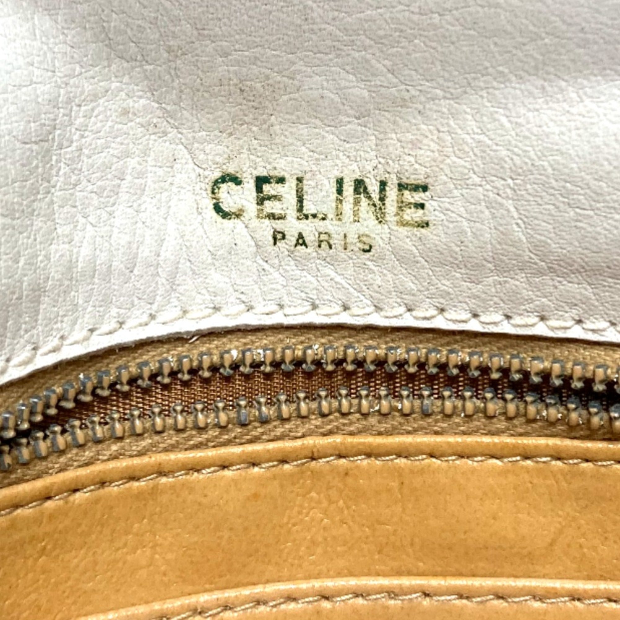 Celine White Leather Shoulder Bag (Pre-Owned)