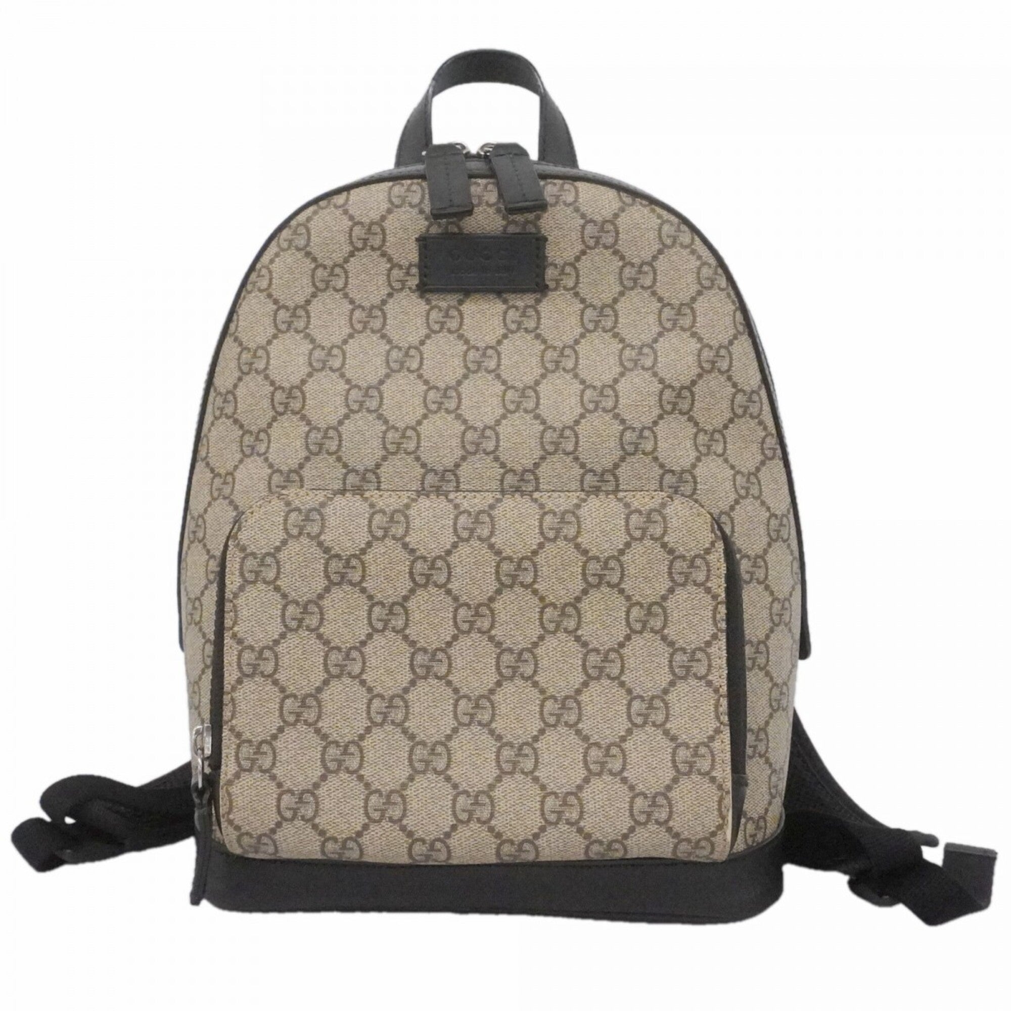 Gucci Black Brown Pvc Backpack (Pre-Owned)