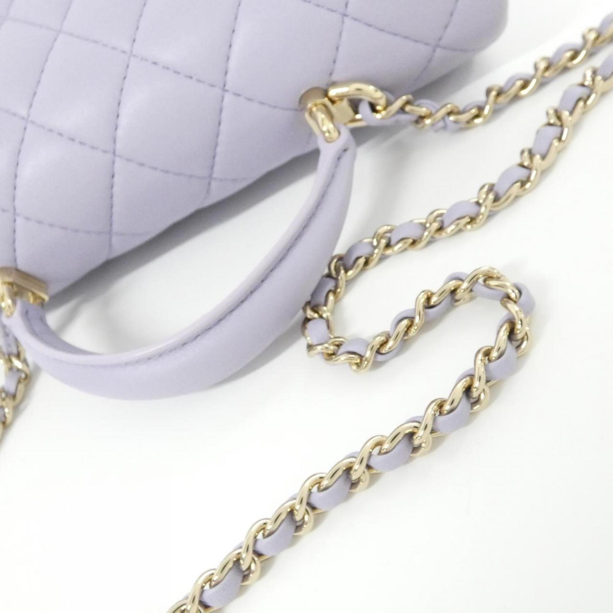 Chanel Light Purple Leather Handbag (Pre-Owned)
