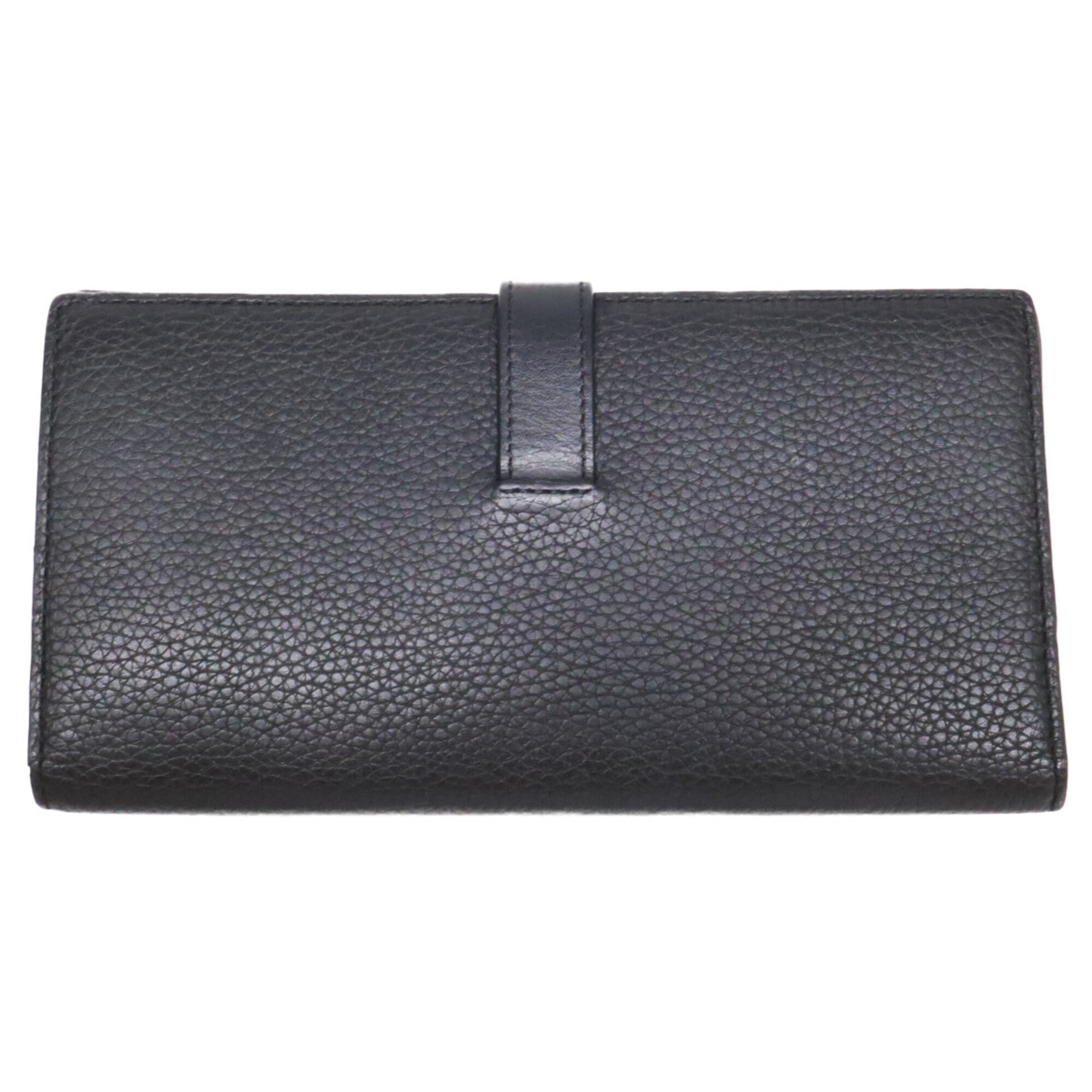 Loewe Black Leather Long Wallet (Bi-Fold) (Pre-Owned)