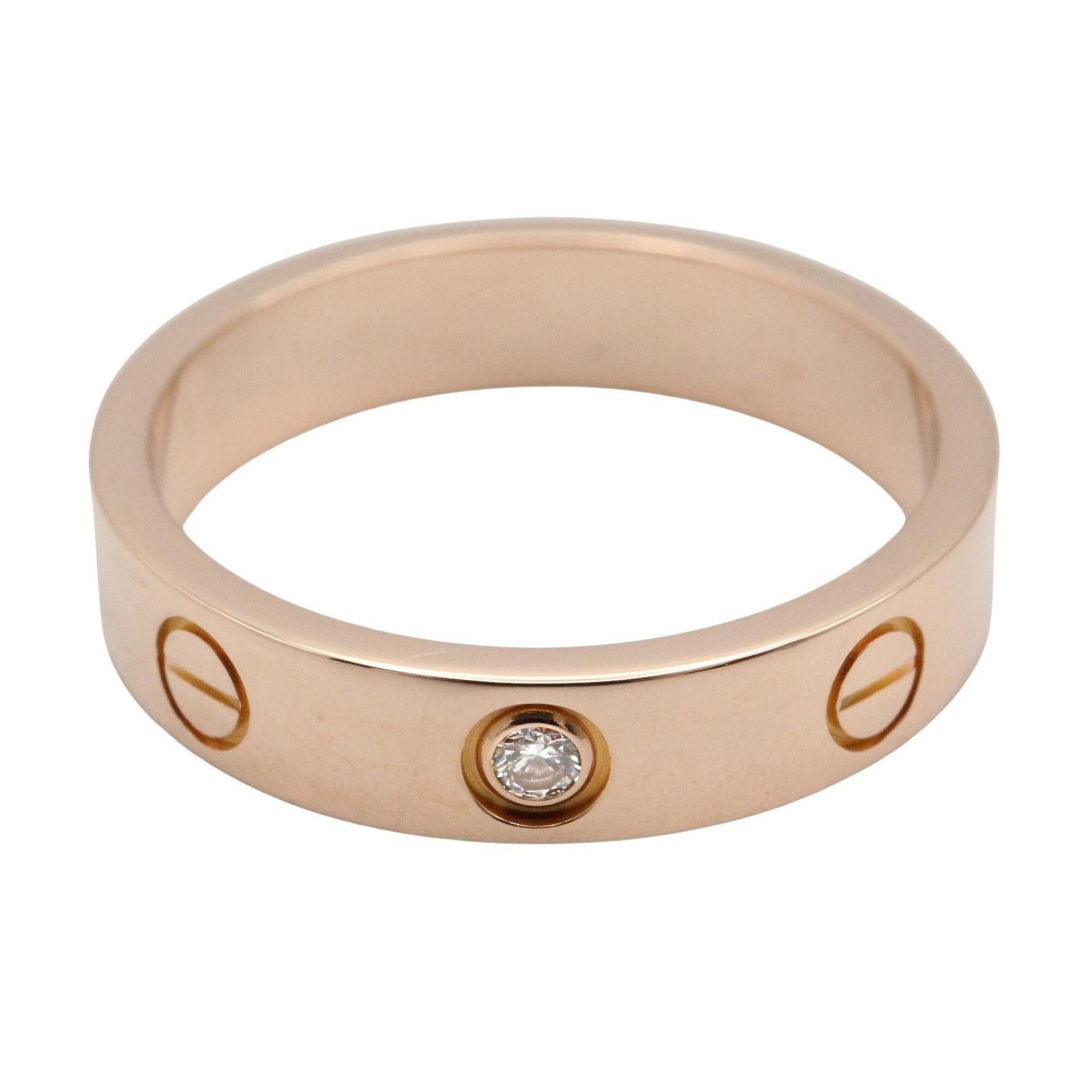 Cartier Gold Clear Pink Gold (18K) Band Ring (Pre-Owned)