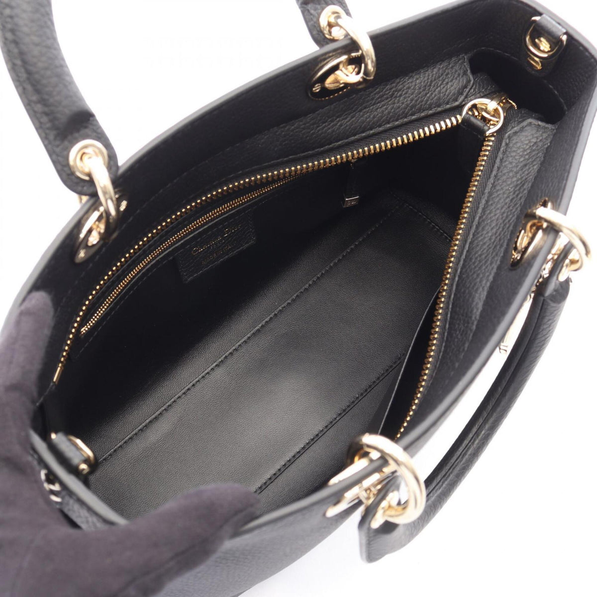 Christian Dior Black Leather Handbag (Pre-Owned)