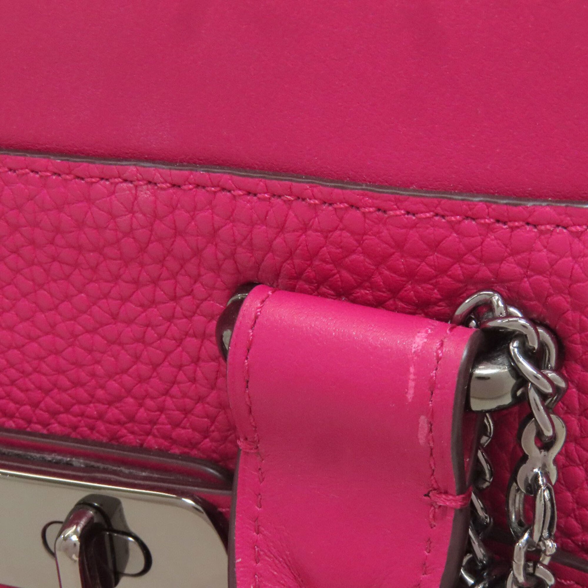 Coach Pink Leather Handbag (Pre-Owned)