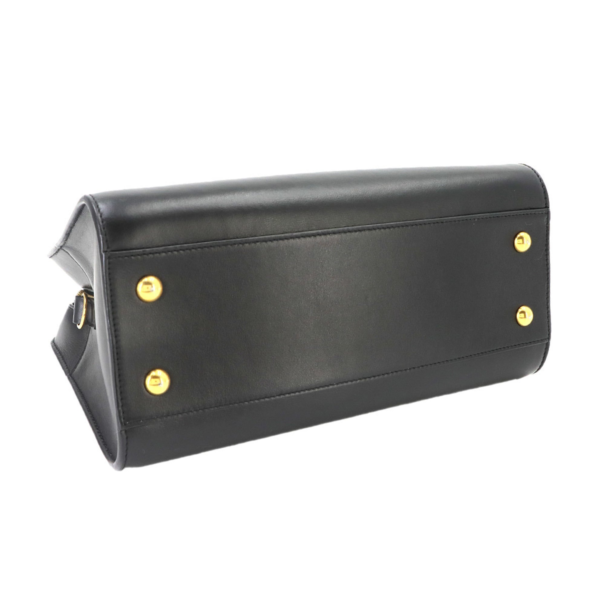 Saint Laurent Black Leather Handbag (Pre-Owned)