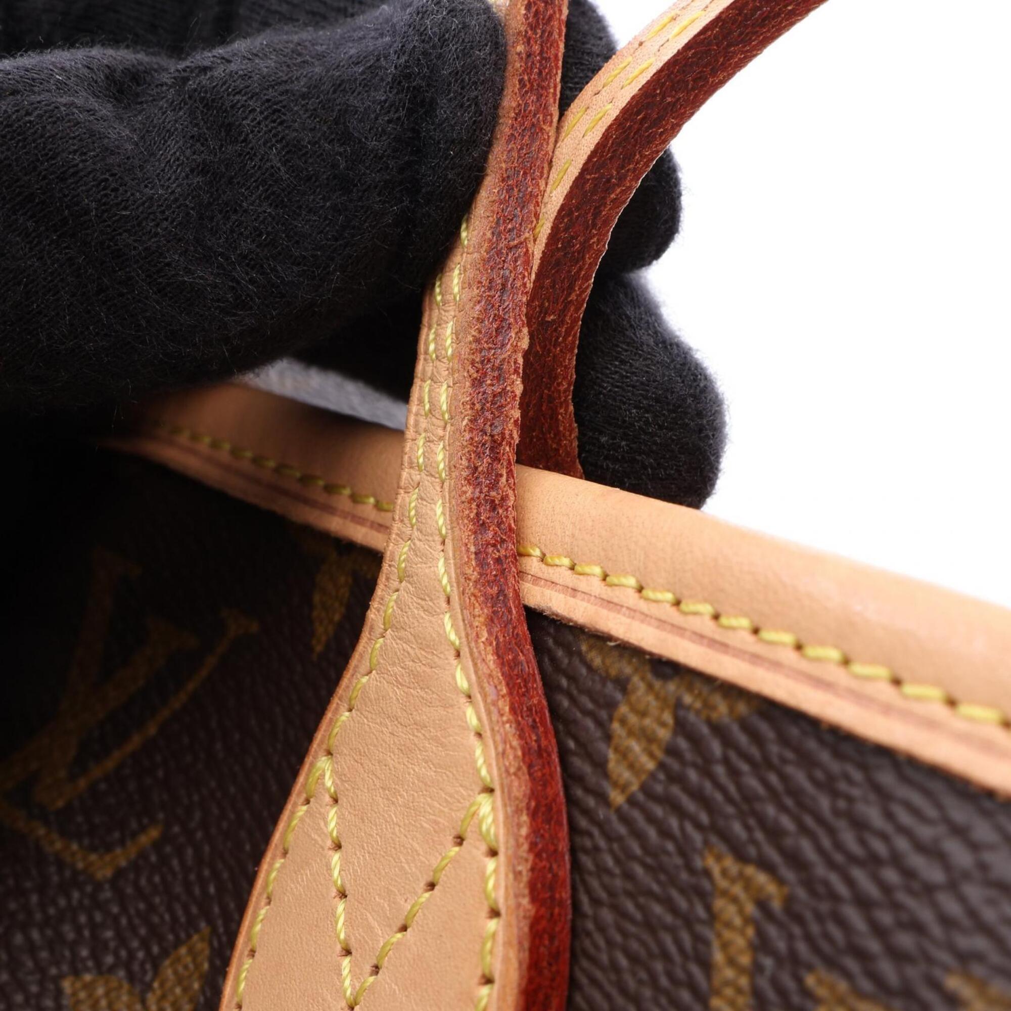 Louis Vuitton Brown Red Color Coated Canvas Leather Canvas Handbag Tote Bag (Pre-Owned)