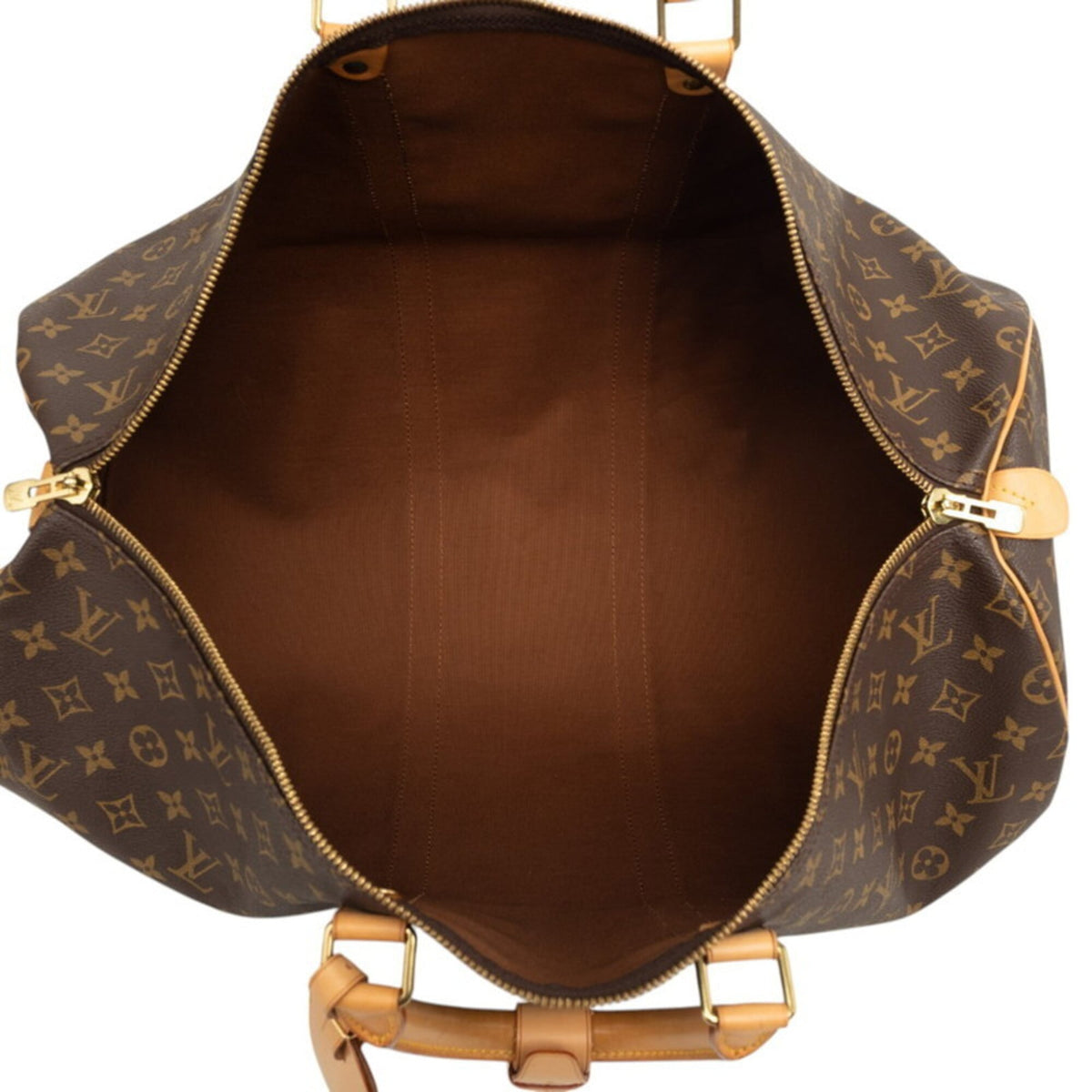 Louis Vuitton Monogram Brown Pvc Leather Boston Bag (Pre-Owned)
