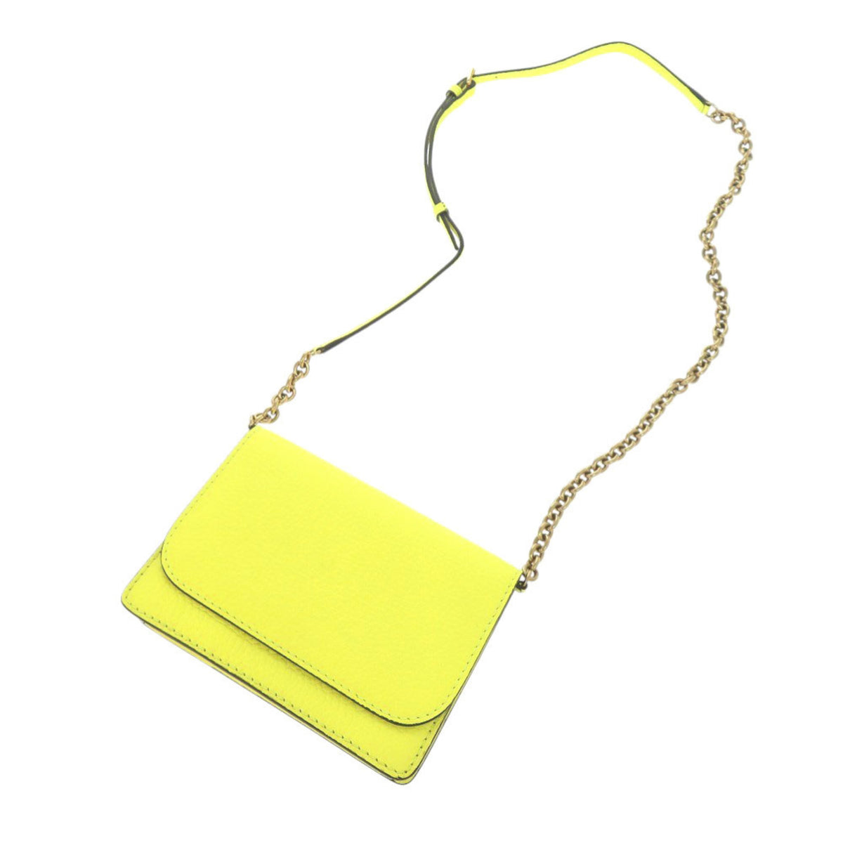 Burberry Yellow Leather Shoulder Bag (Pre-Owned)