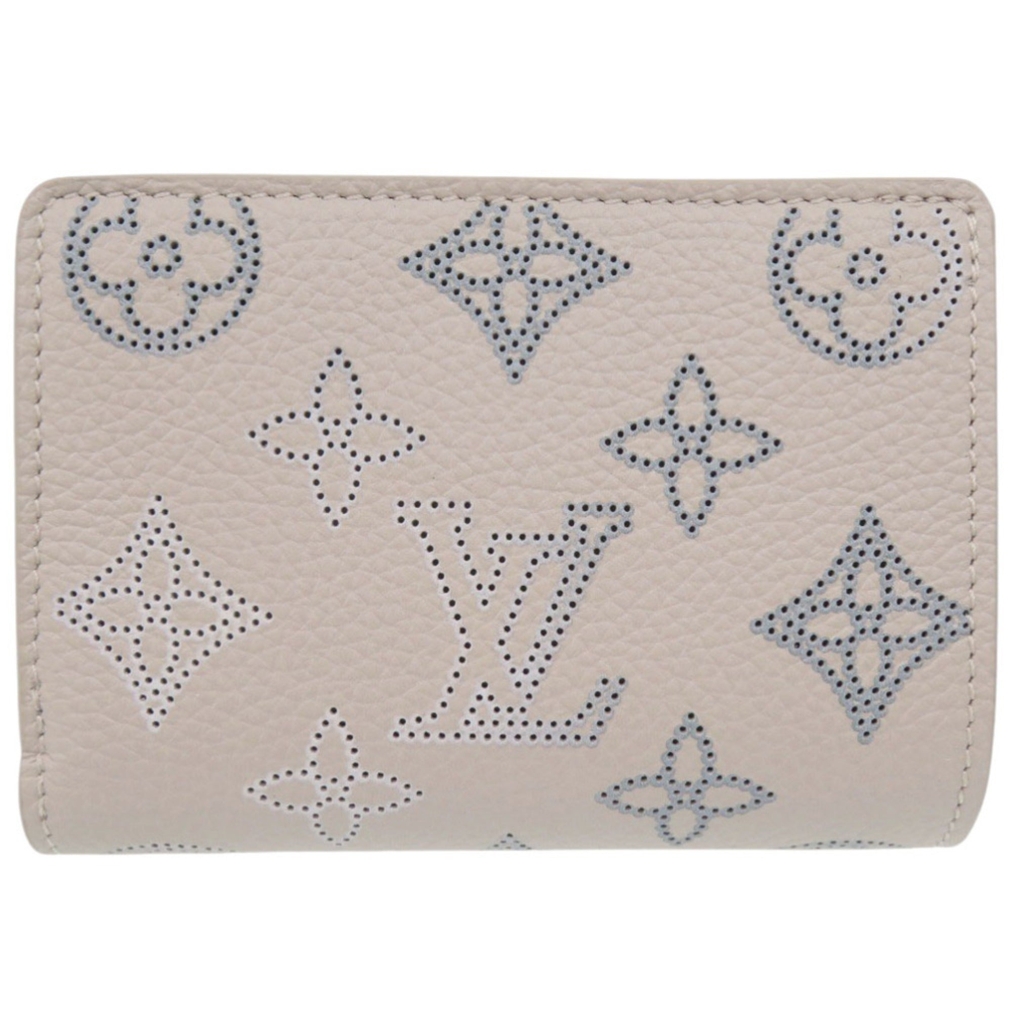 Louis Vuitton Blue Pink Mahina Leather Wallet (Bi-Fold) (Pre-Owned)