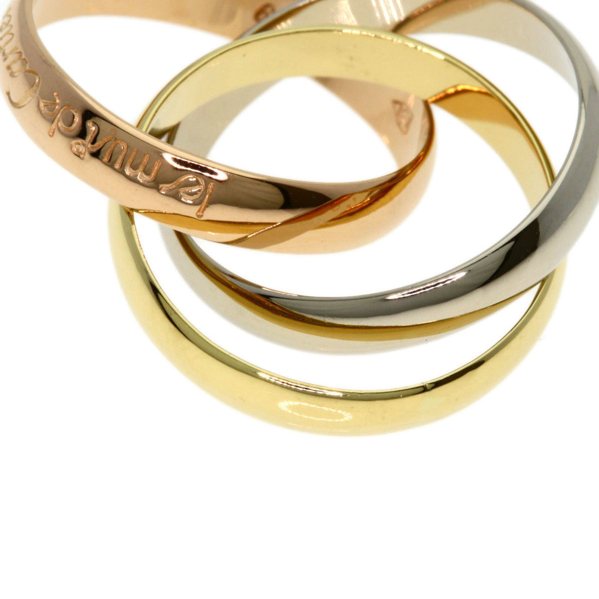 Cartier Trinity Yellow Gold (18K) Pink Gold (18K) White Gold (18K) Band Ring (Pre-Owned)