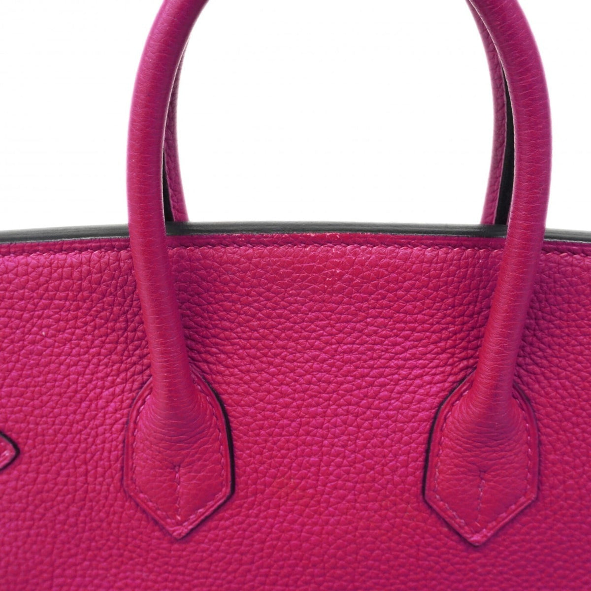 Hermes Blue Royal Rose Purple Togo Leather Handbag (Pre-Owned)