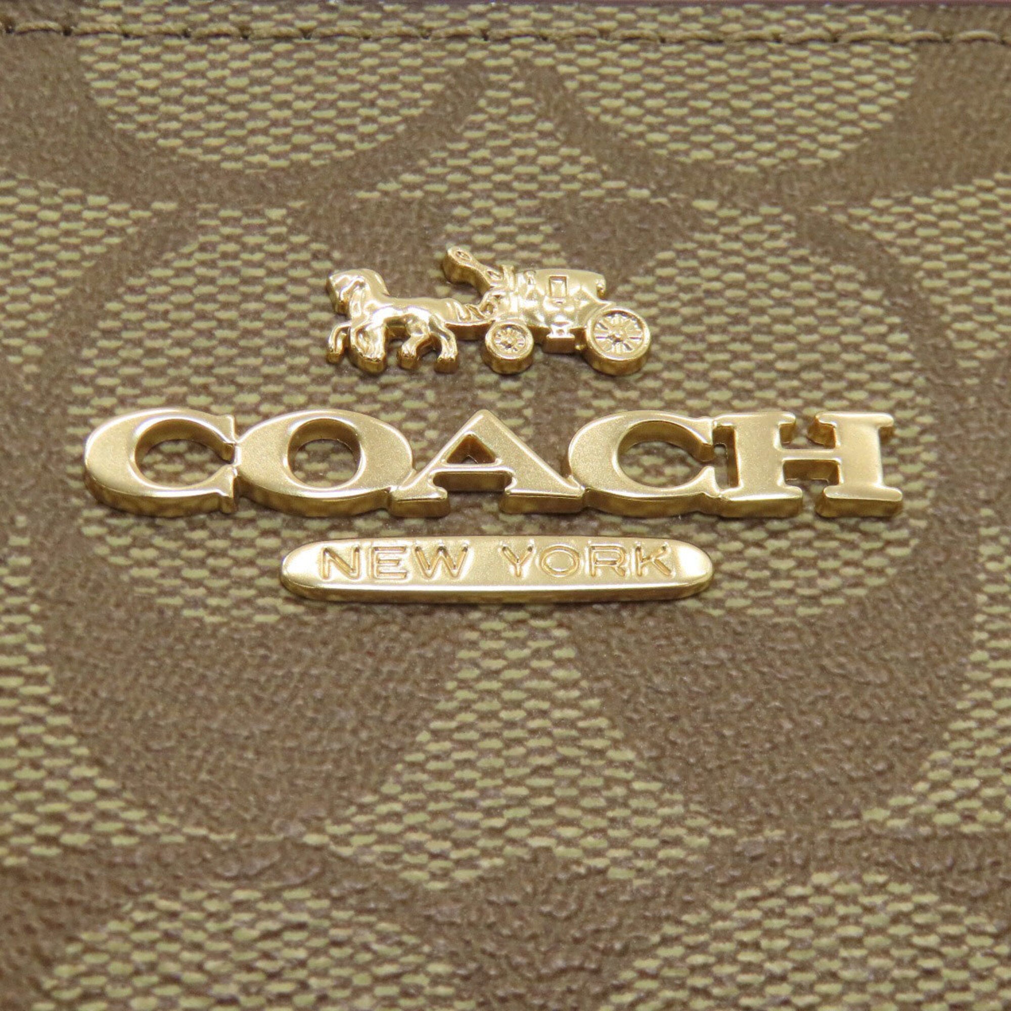 Coach Brown Pvc Tote Bag (Pre-Owned)