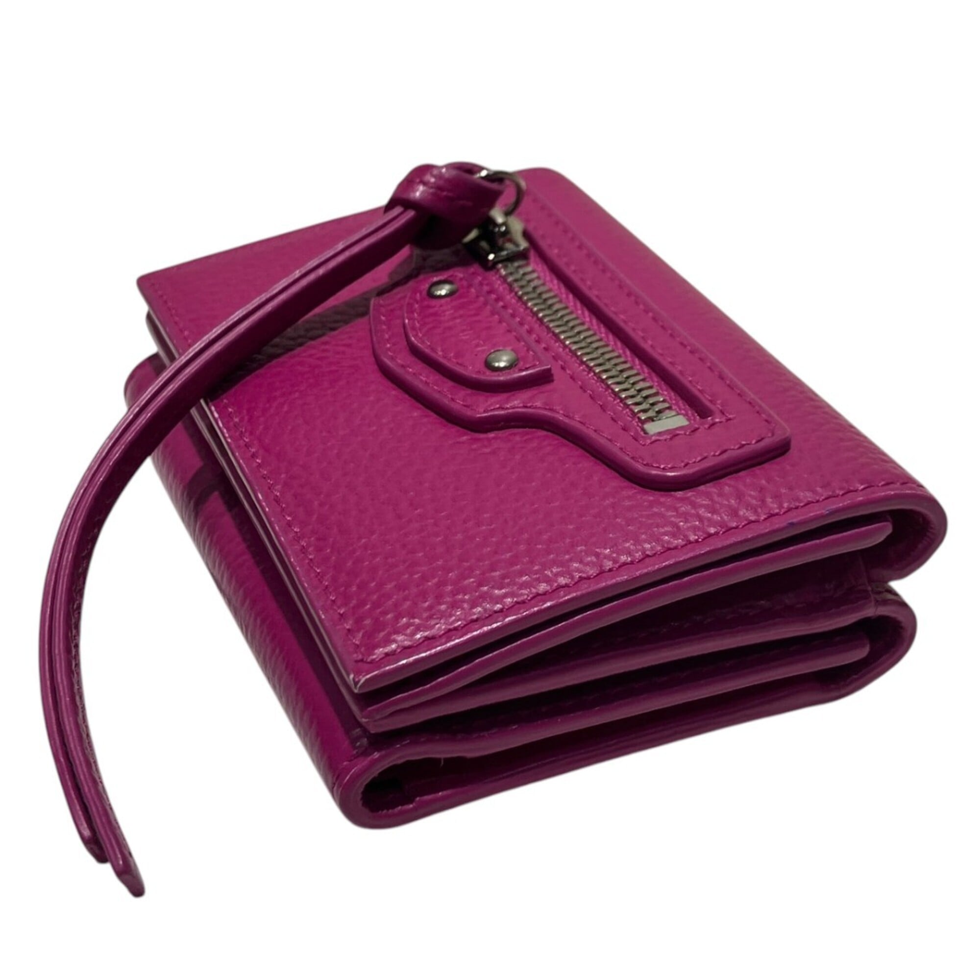 Balenciaga Pink Leather Wallet (Tri-Fold) (Pre-Owned)