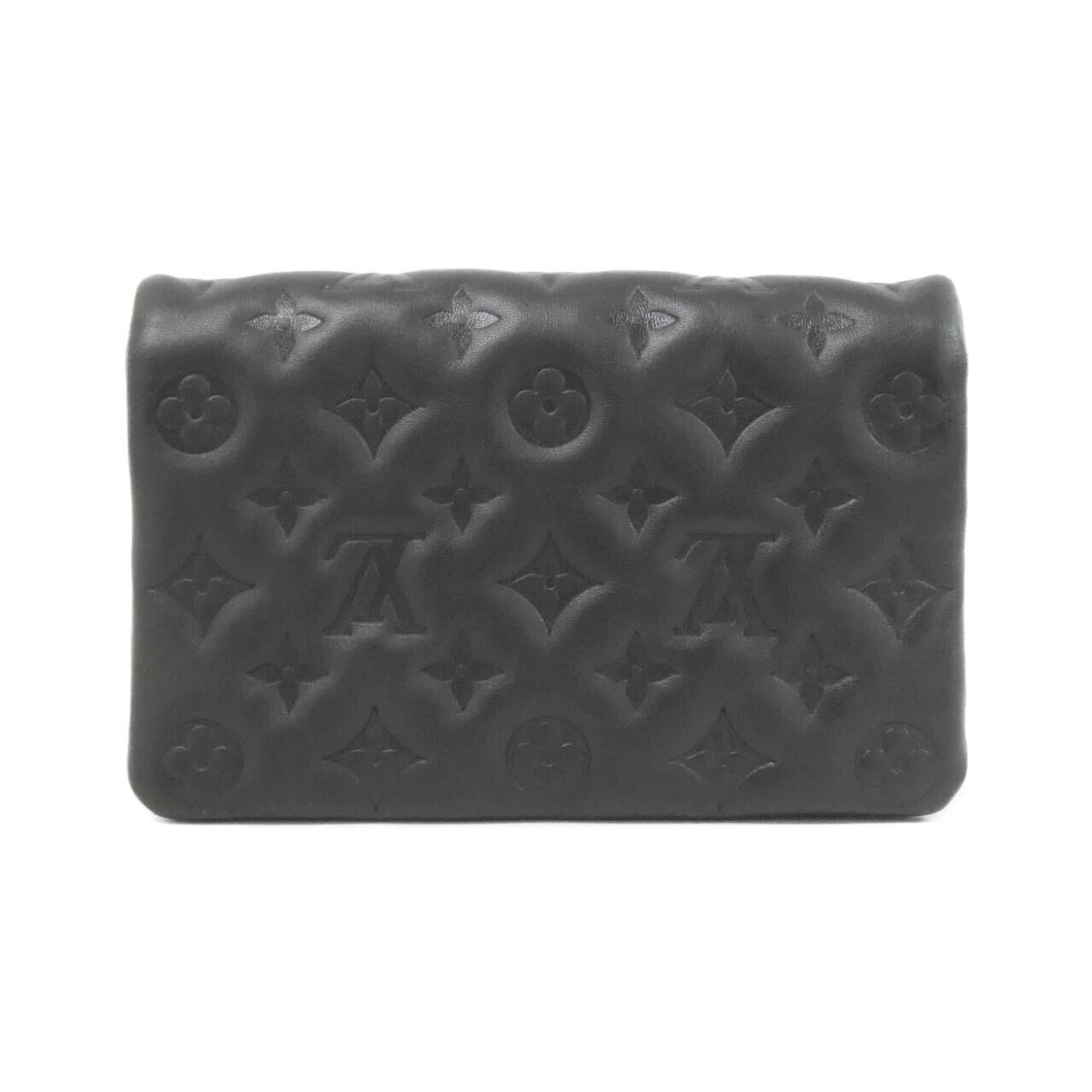Louis Vuitton Black Leather Pochette Shoulder Bag (Pre-Owned)