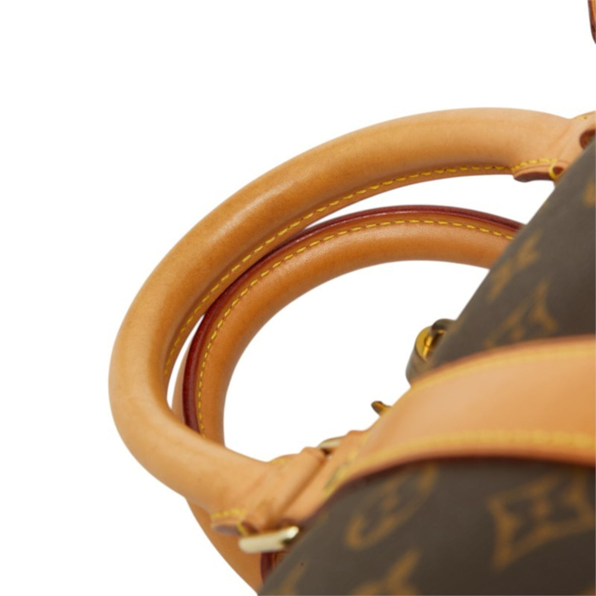 Louis Vuitton Monogram Brown Pvc Leather Boston Bag (Pre-Owned)