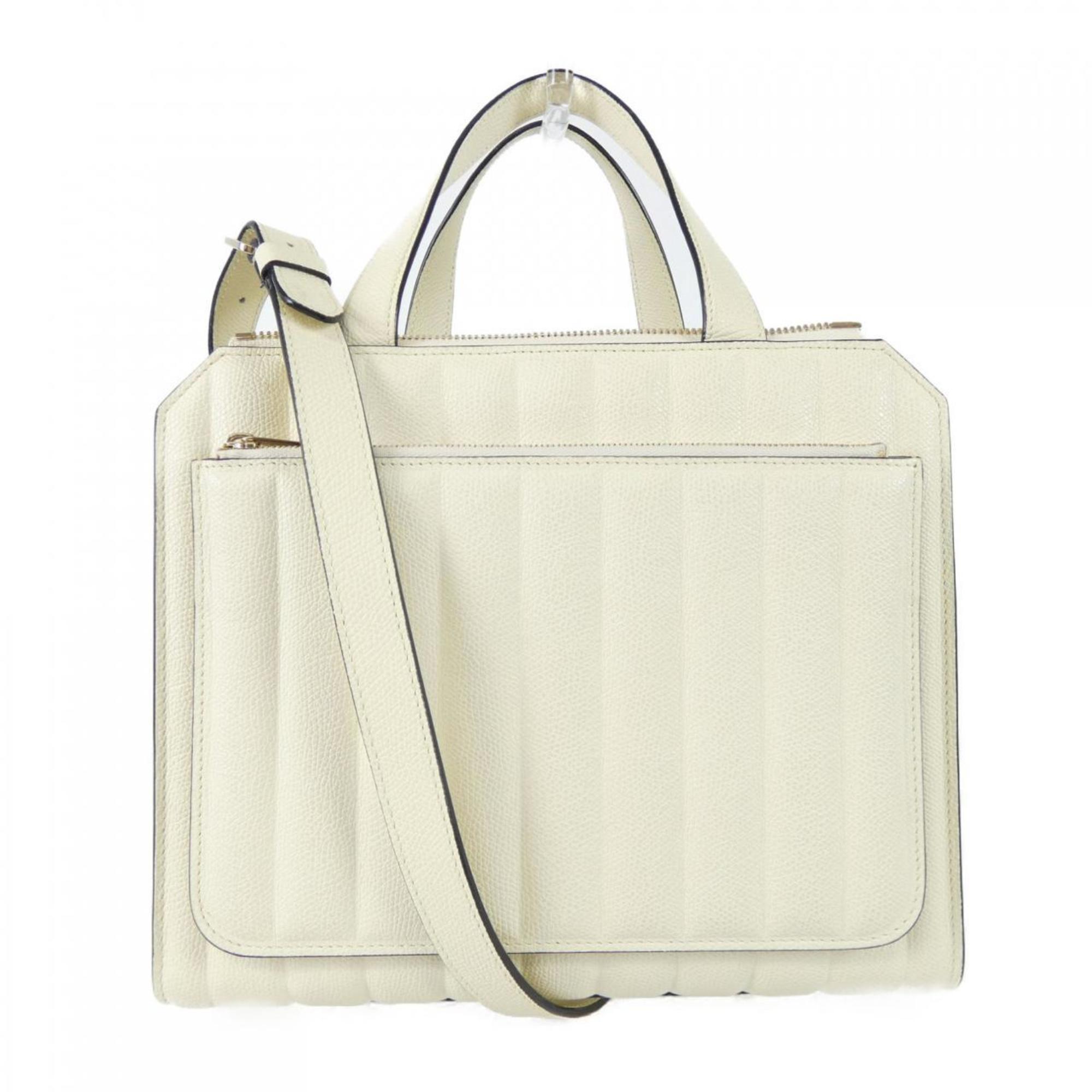 Valextra White Handbag (Pre-Owned)