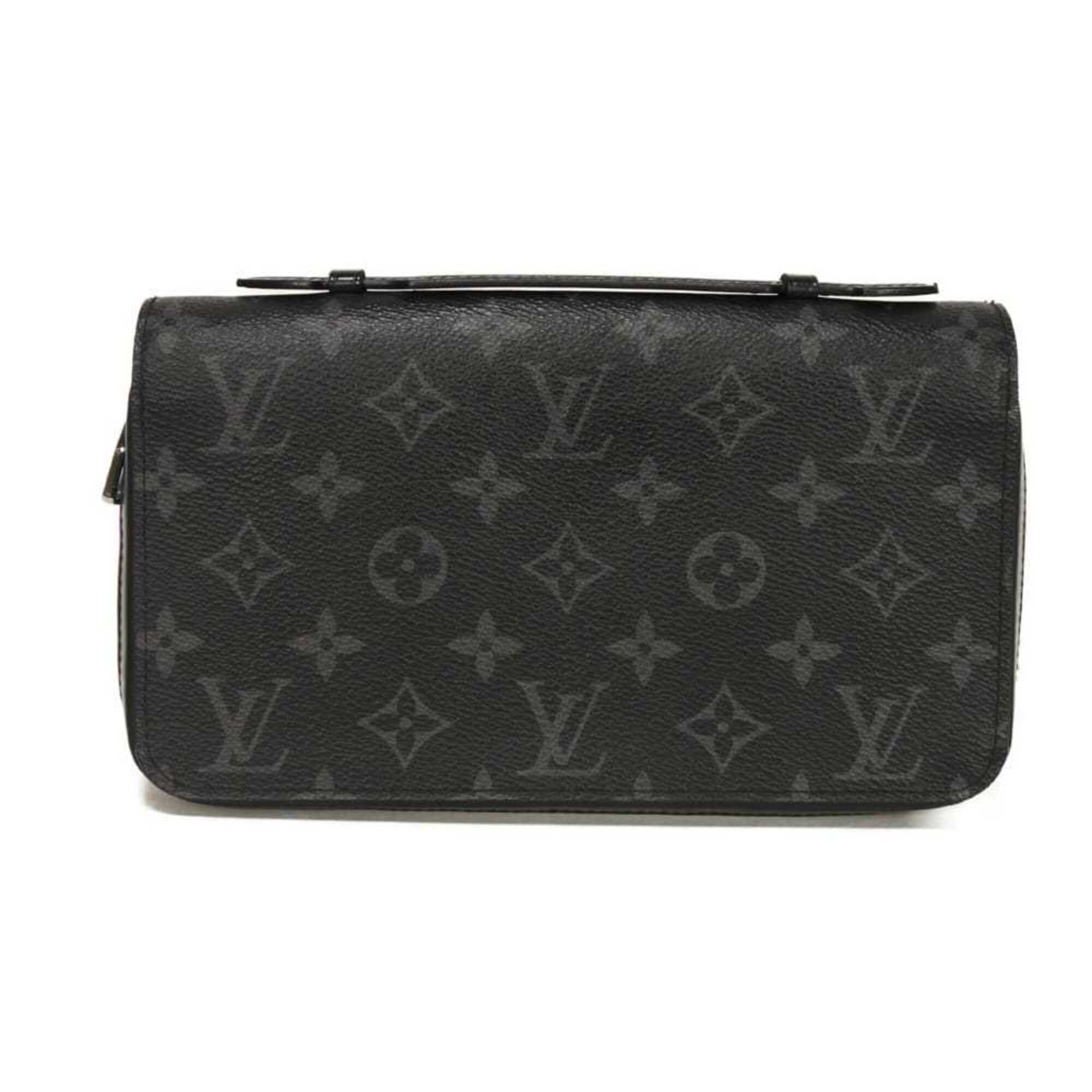 Louis Vuitton Black Monogram Eclipse Noir Monogram Eclipse Long Wallet (Bi-Fold) (Pre-Owned)