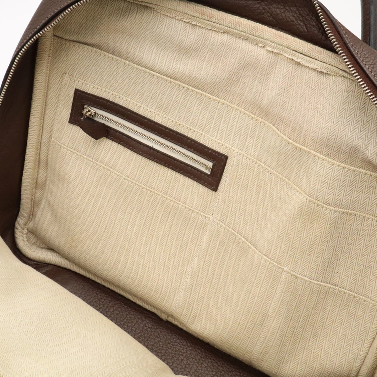 Hermes Brown Taurillon Clemence Leather Shoulder Bag (Pre-Owned)