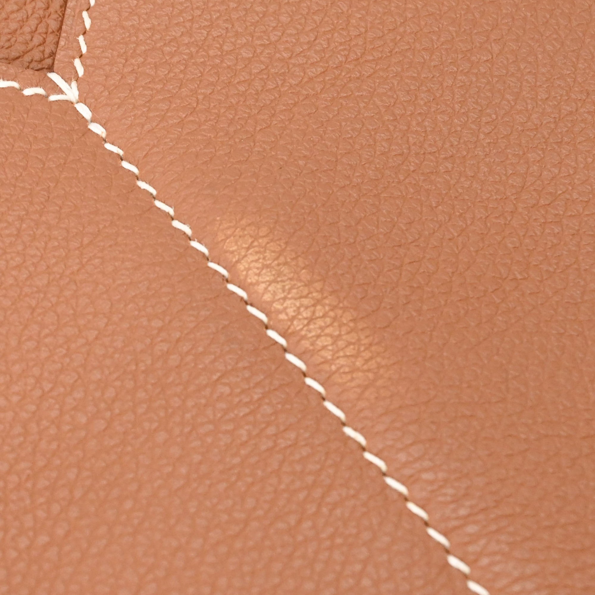 Hermes Gold Evercalf Leather Shoulder Bag (Pre-Owned)