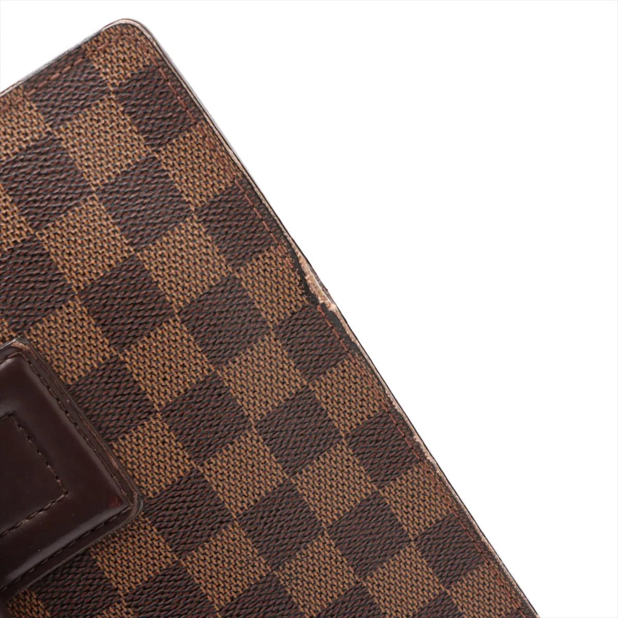 Louis Vuitton Damier Ebene Leather Coated Canvas Handbag Tote Bag (Pre-Owned)