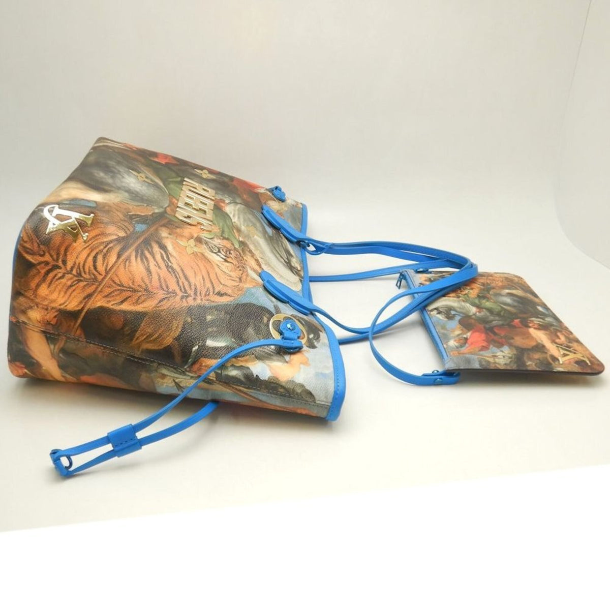Louis Vuitton Grand Blue Coated Canvas Tote Bag (Pre-Owned)