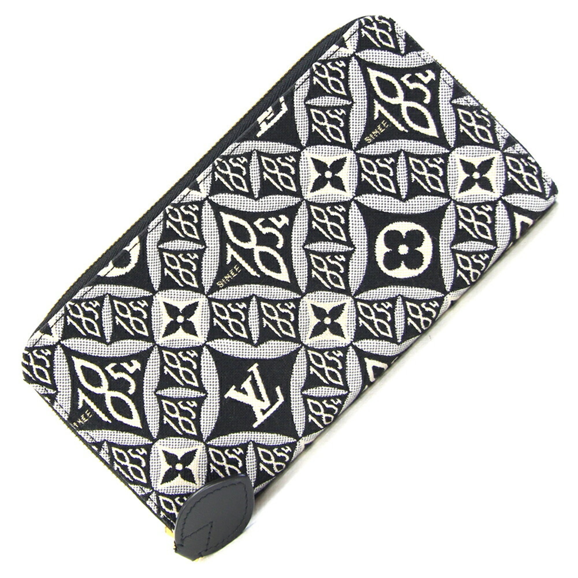Louis Vuitton Gris Jacquard Chain/Shoulder Wallet (Pre-Owned)
