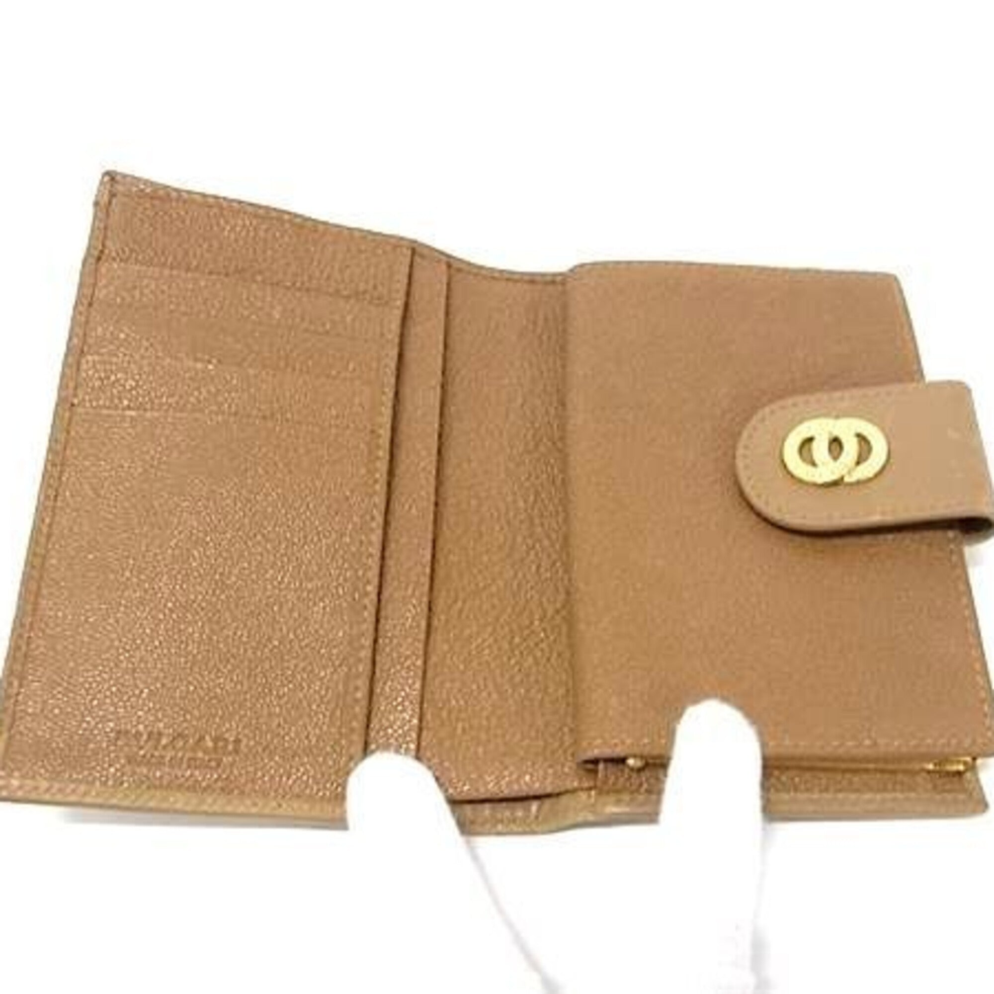 Bvlgari Brown Leather Wallet (Bi-Fold) (Pre-Owned)