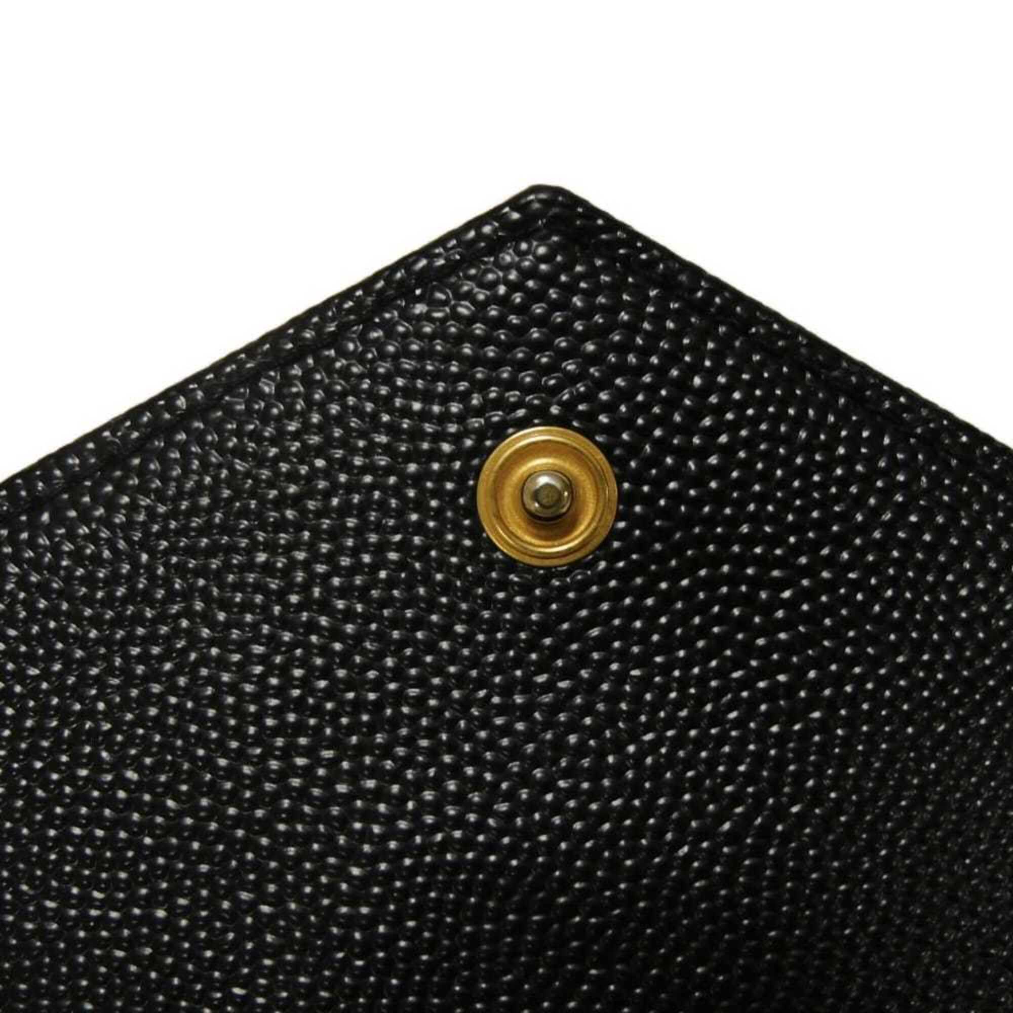Yves Saint Laurent Black Leather Bill Wallet (Bi-Fold) (Pre-Owned)