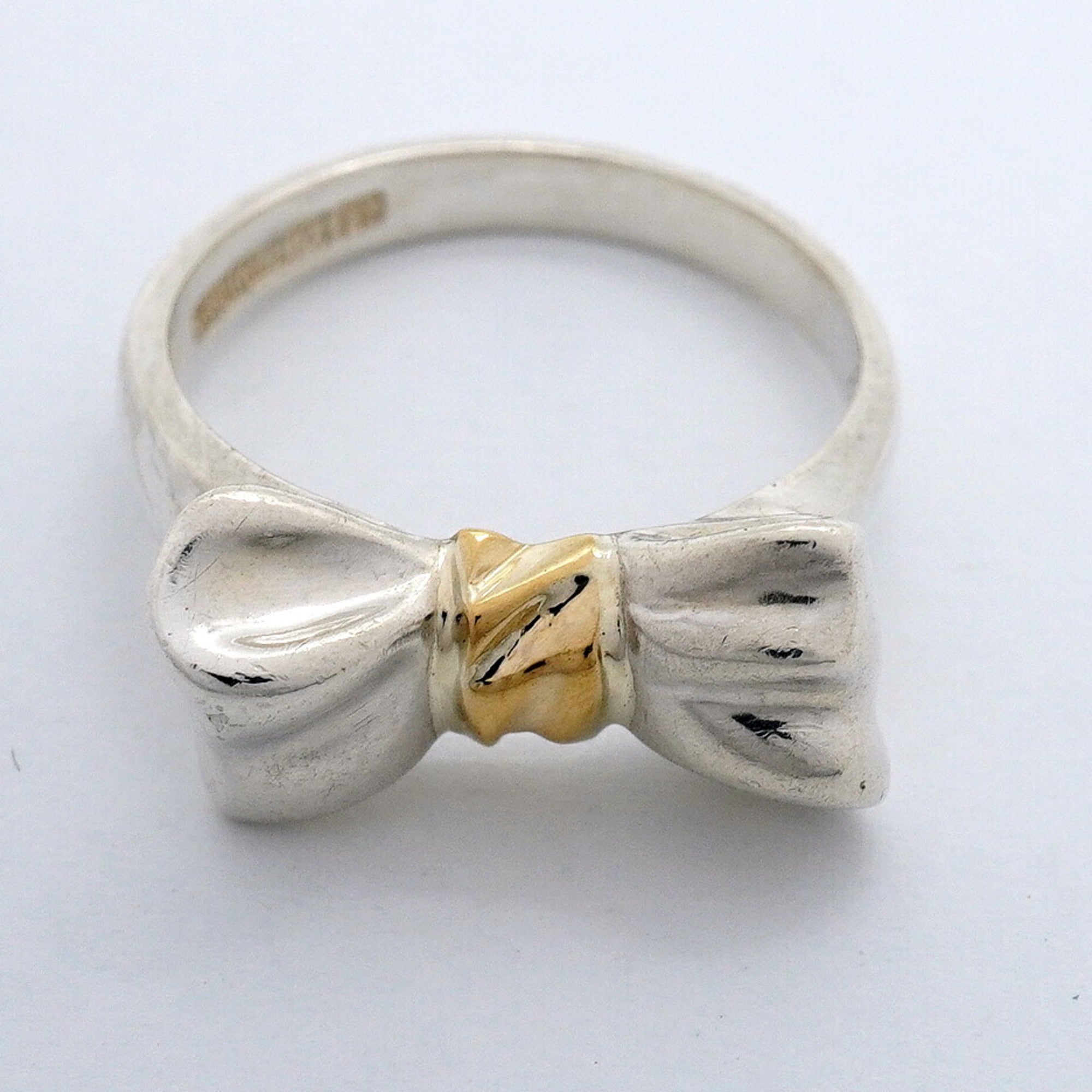 Tiffany Yellow Gold (18K) Silver 925 Band Ring (Pre-Owned)