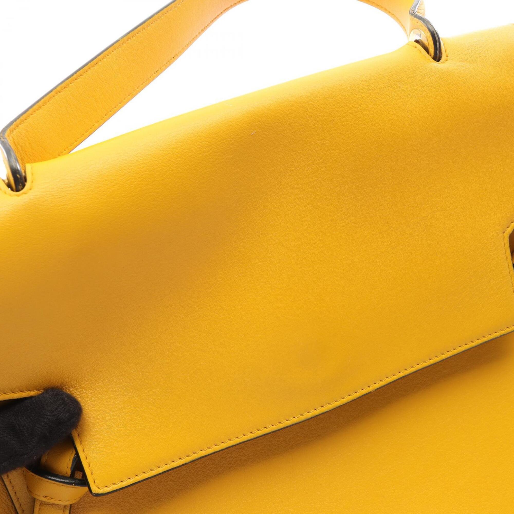 Celine Yellow Leather Handbag (Pre-Owned)