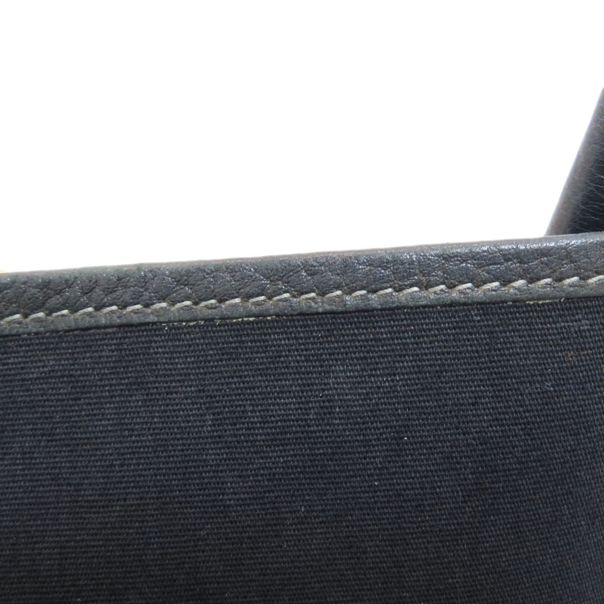 Hermes Black Toile Officier Tote Bag (Pre-Owned)