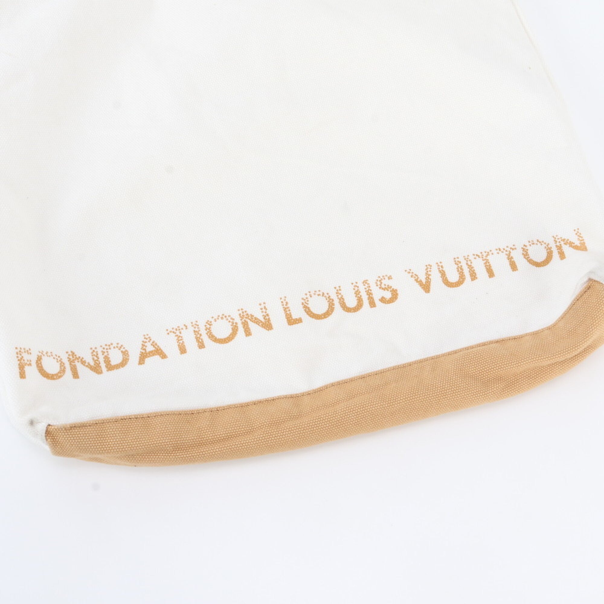 Louis Vuitton Brown White Handbag Shoulder Bag Tote Bag (Pre-Owned)