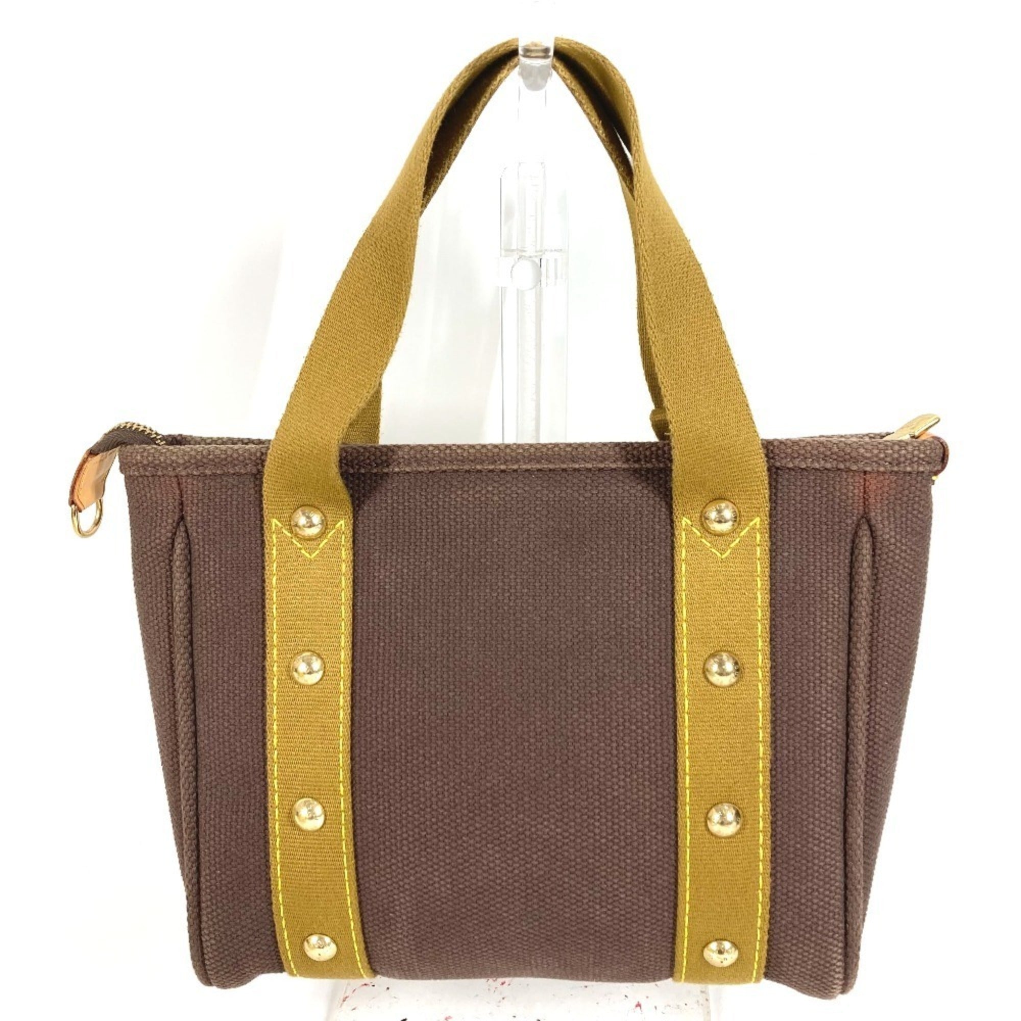 Louis Vuitton Brown Canvas Handbag Tote Bag (Pre-Owned)
