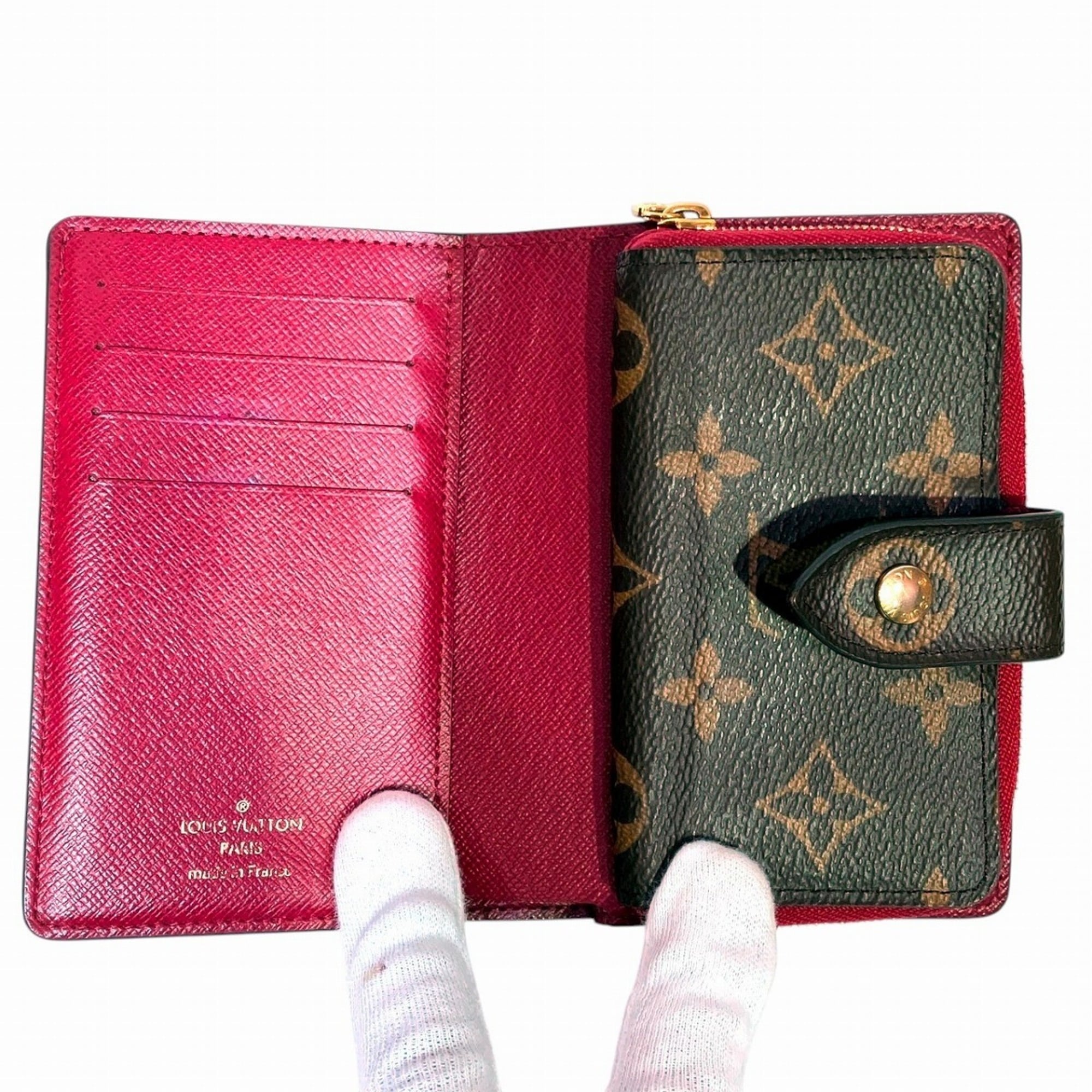 Louis Vuitton Bordeaux Brown Monogram Wallet (Bi-Fold) (Pre-Owned)