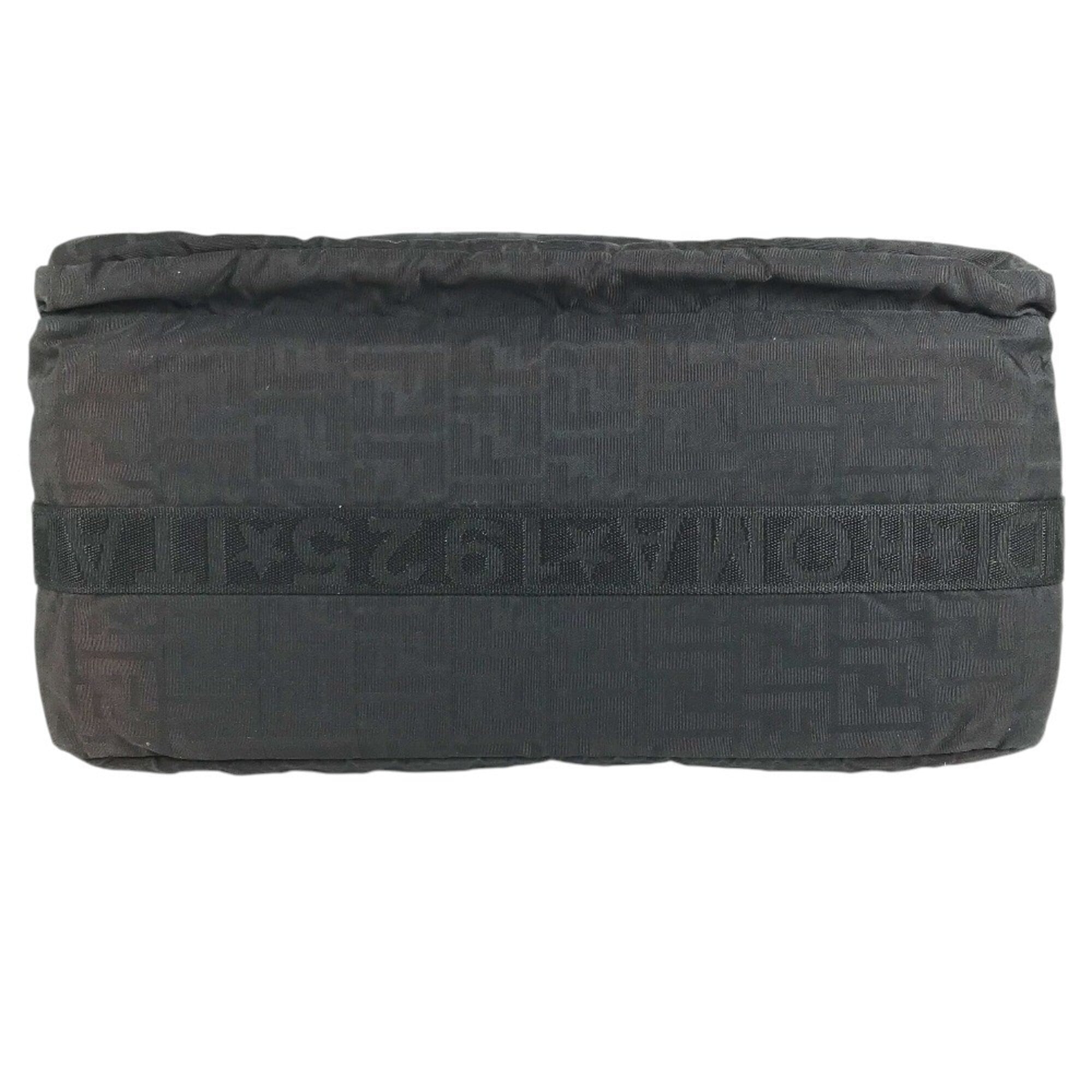 Fendi Zucca Black Nylon Boston Bag (Pre-Owned)
