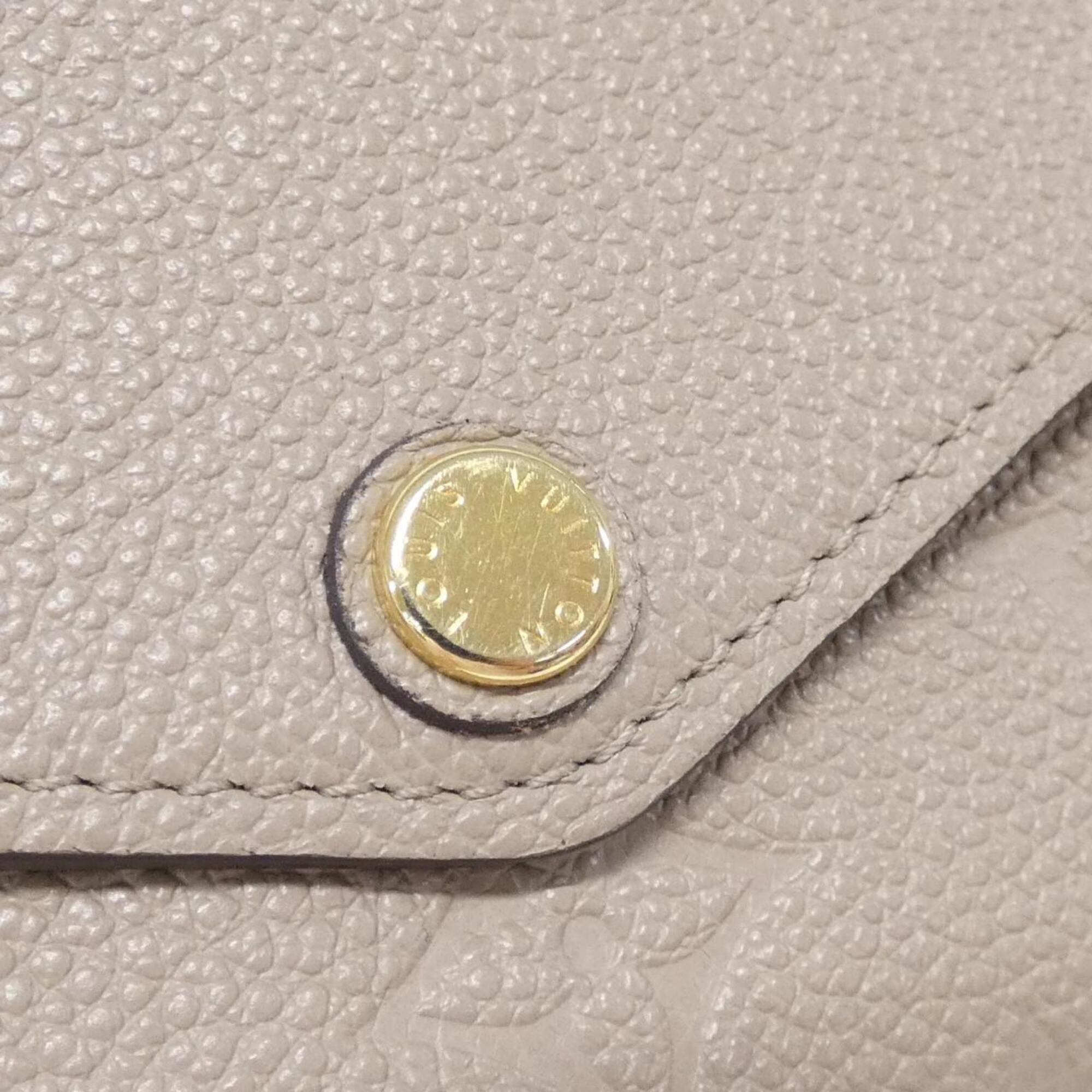 Louis Vuitton Monogram Empreinte Tourterelle Leather Long Wallet (Bi-Fold) (Pre-Owned)