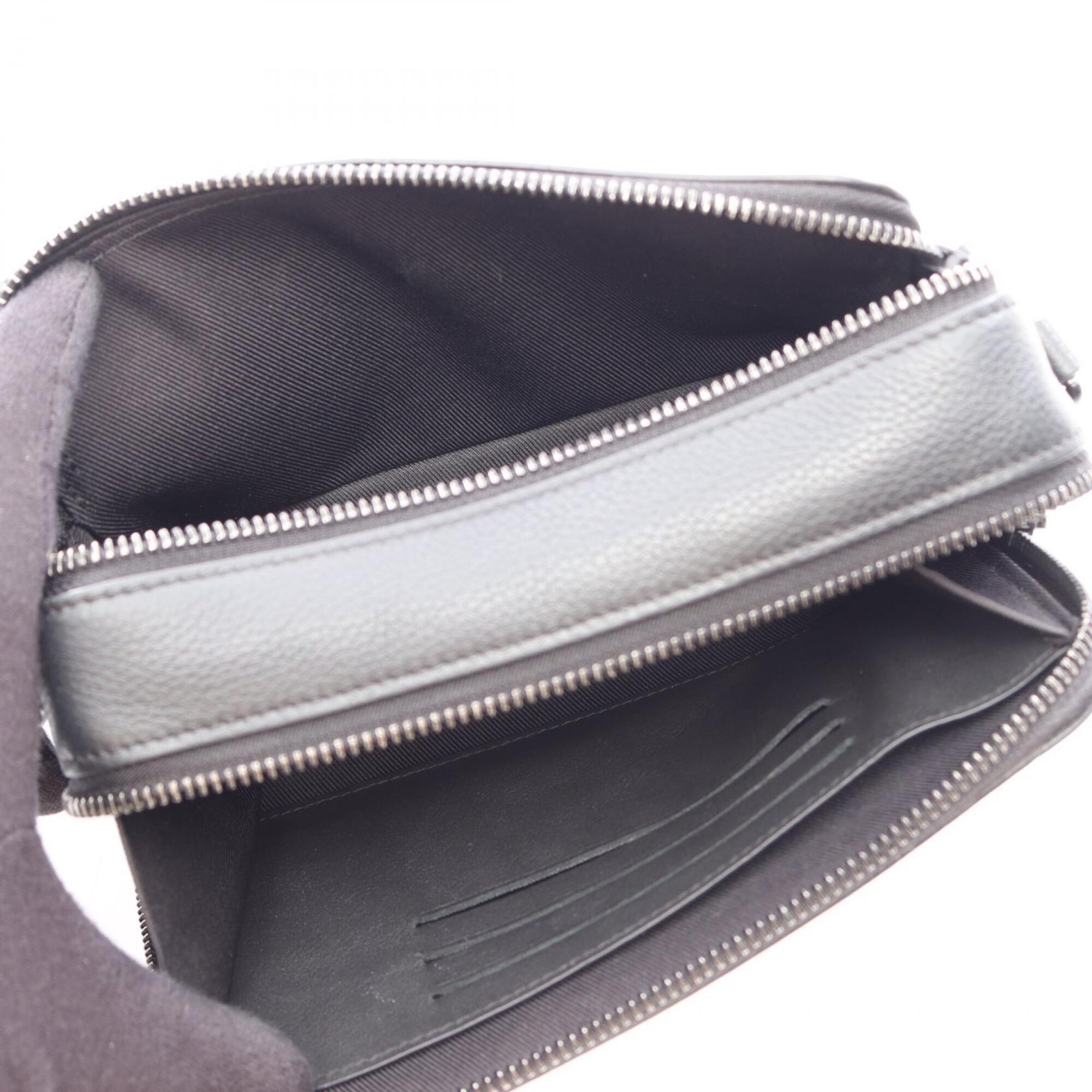 Louis Vuitton Black Noir Leather Handbag Shoulder Bag (Pre-Owned)