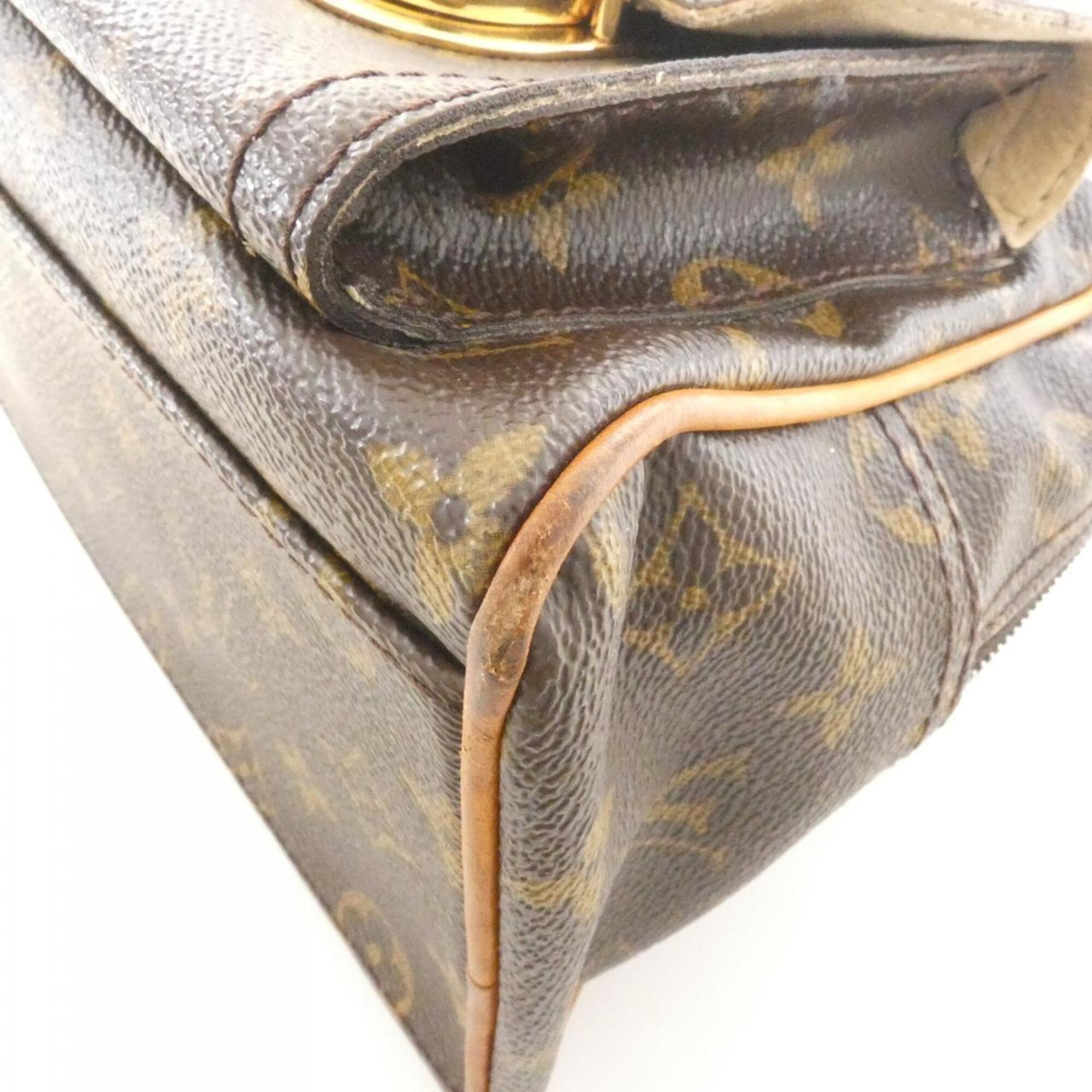 Louis Vuitton Marron Monogram Coated Canvas Handbag (Pre-Owned)