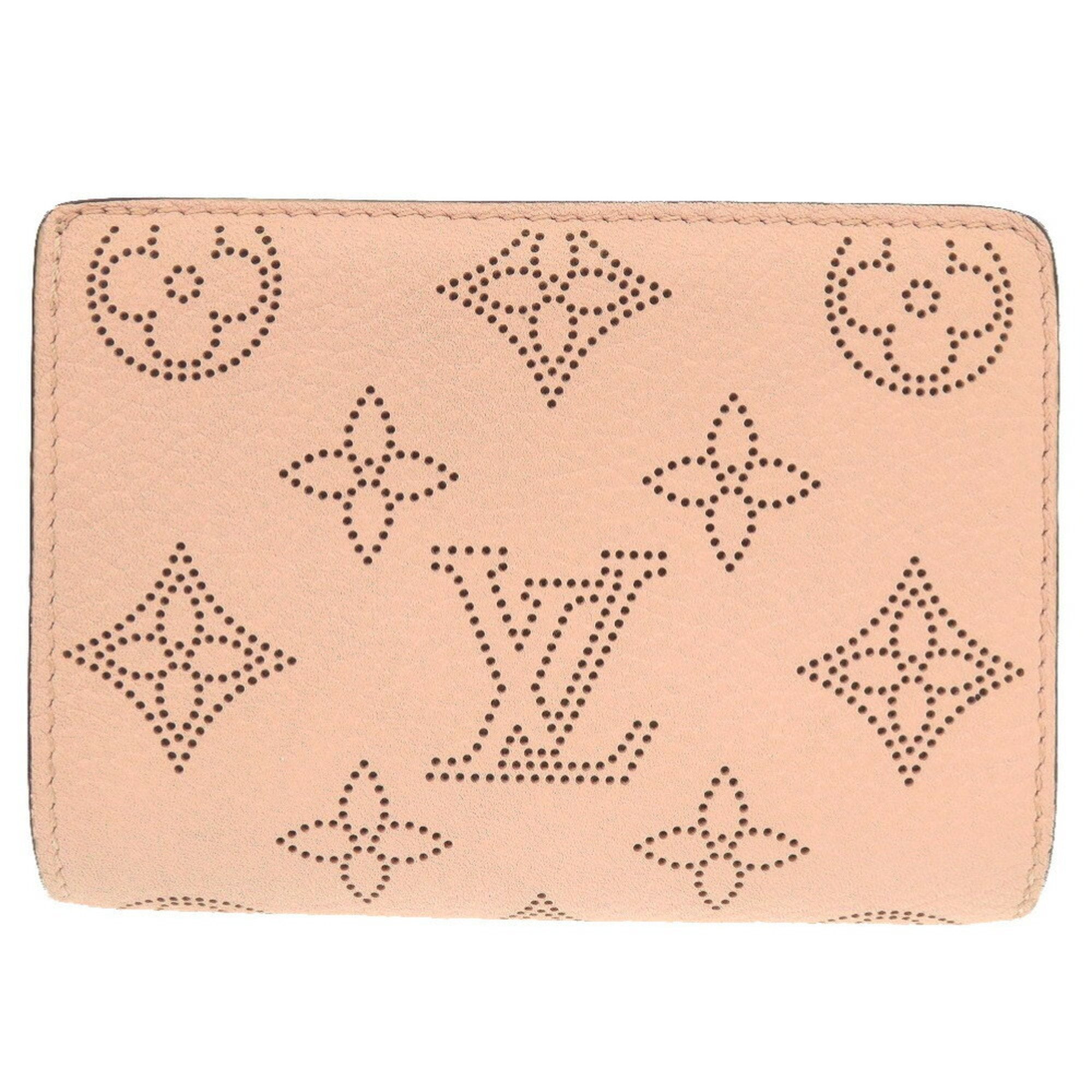 Louis Vuitton Magnolia Pink Mahina Leather Wallet (Bi-Fold) (Pre-Owned)