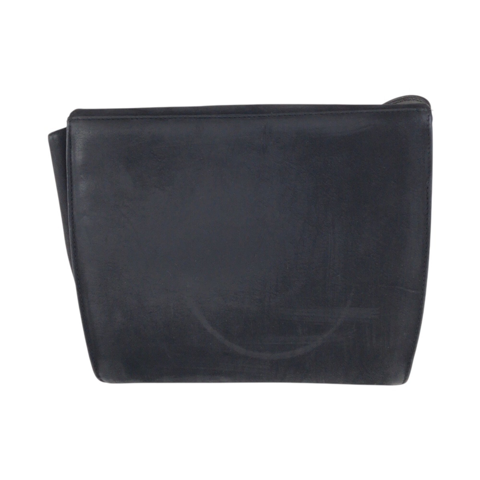 Salvatore Ferragamo Black Suede Pochette Shoulder Bag (Pre-Owned)