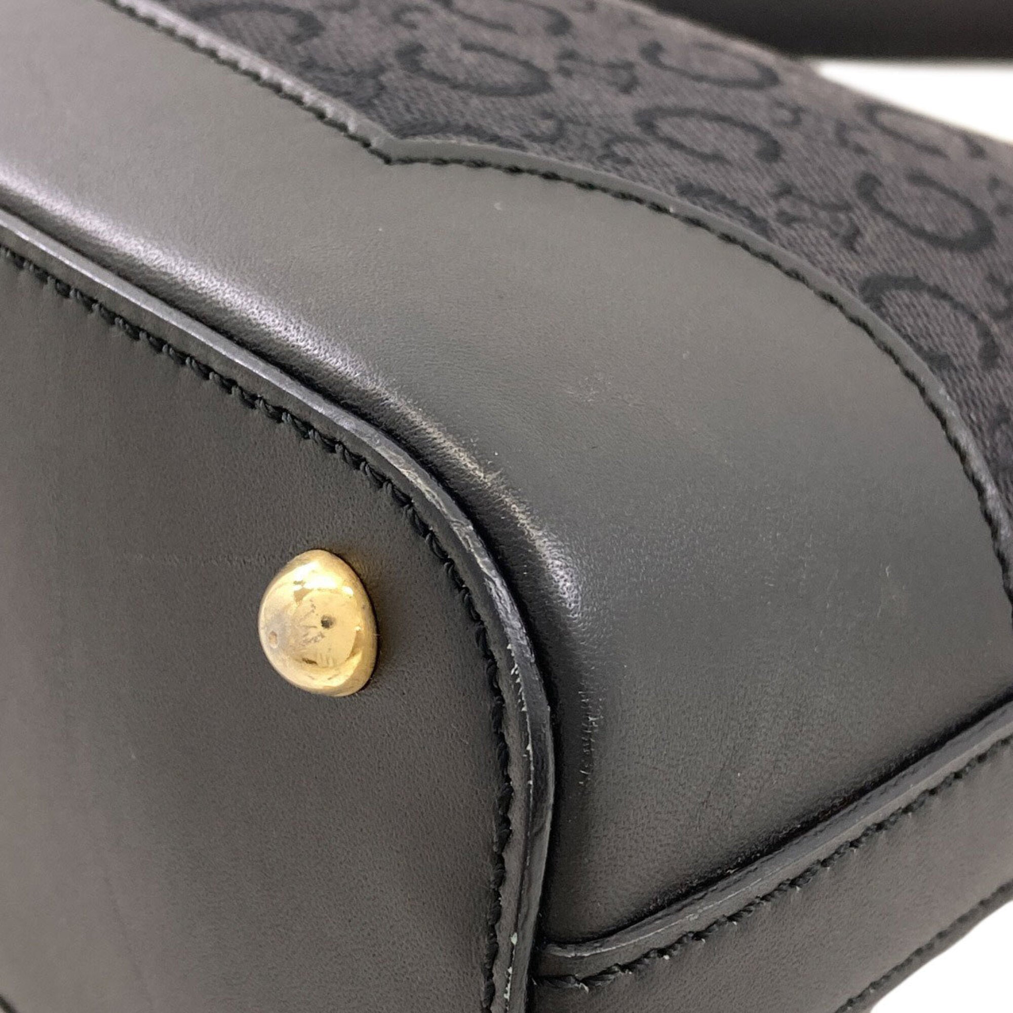 Celine Black Canvas Shoulder Bag (Pre-Owned)